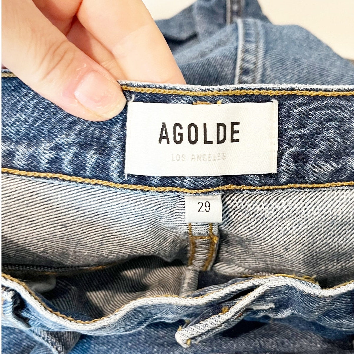 AGOLDE High Rise Cotton Vintage Flare Leg Jeans Blue 29 / 8