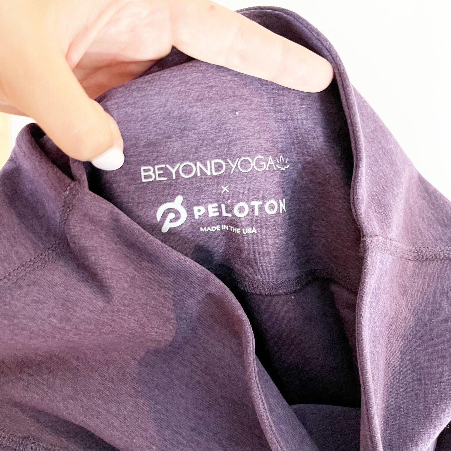 Beyond Yoga X Peloton High Rise Spacedye Side Pocket Leggings Purple Medium