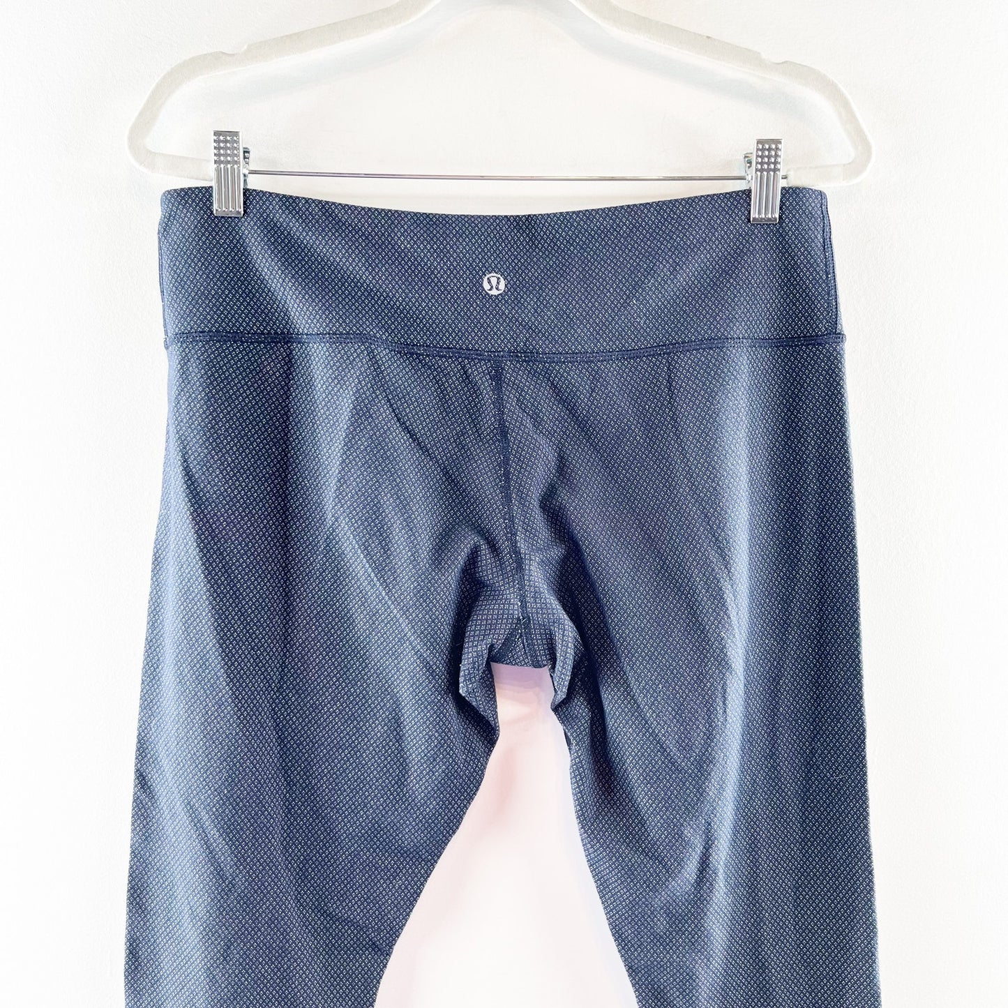 Lululemon Mid Rise Wunder Under Leggings Navy Blue 12