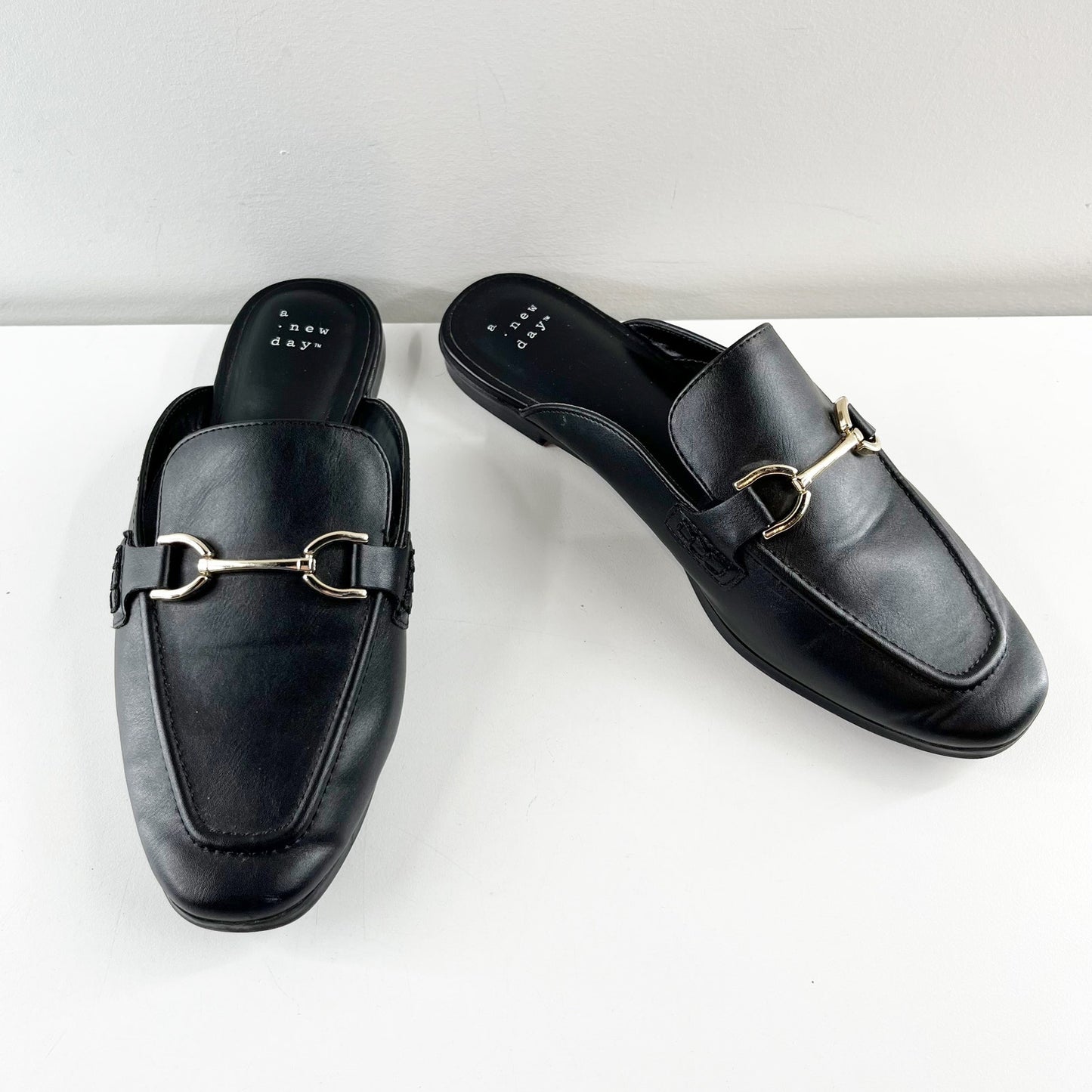 A New Day Sandy Horsebit Mule Loafer Black 8