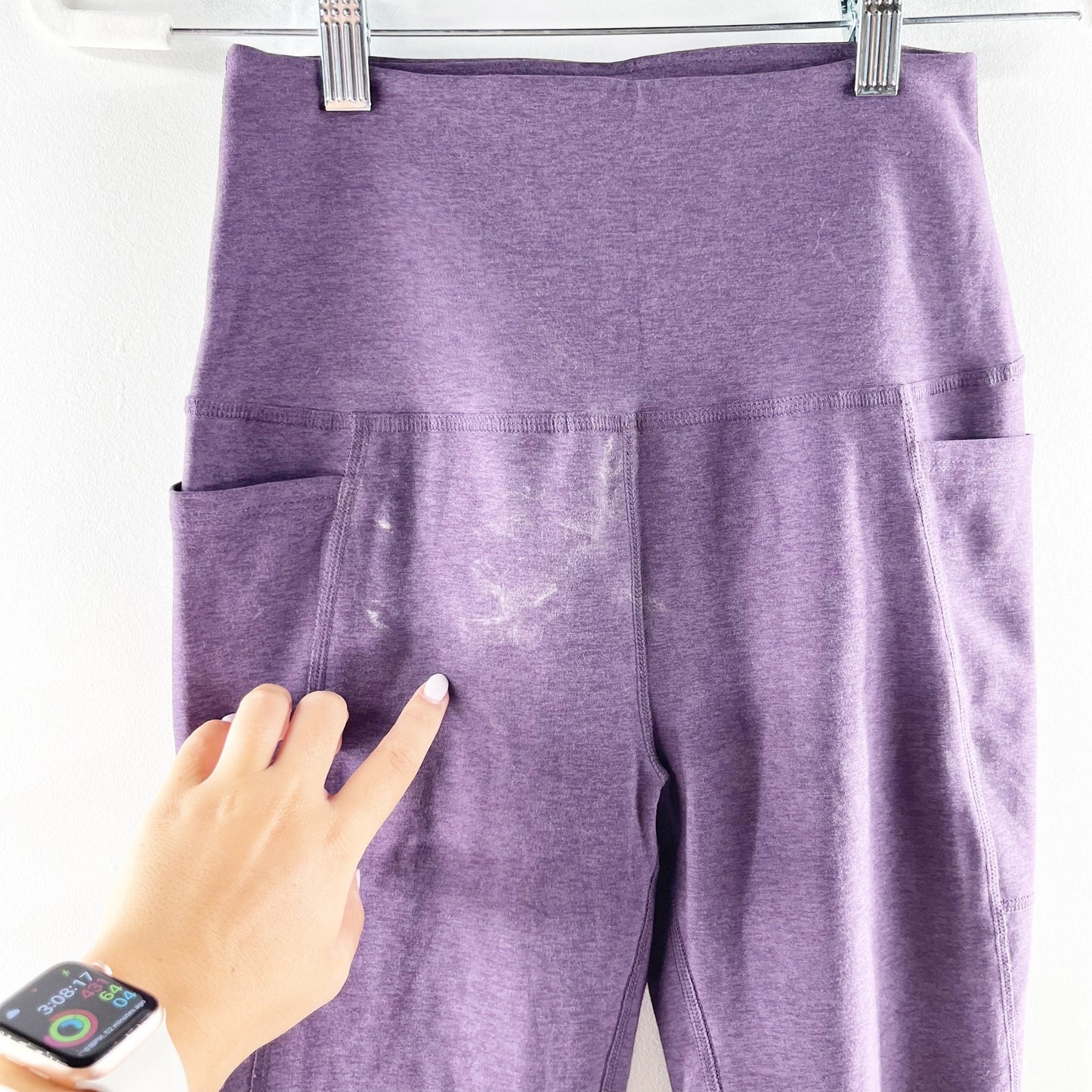 Beyond Yoga X Peloton High Rise Spacedye Side Pocket Leggings Purple Medium