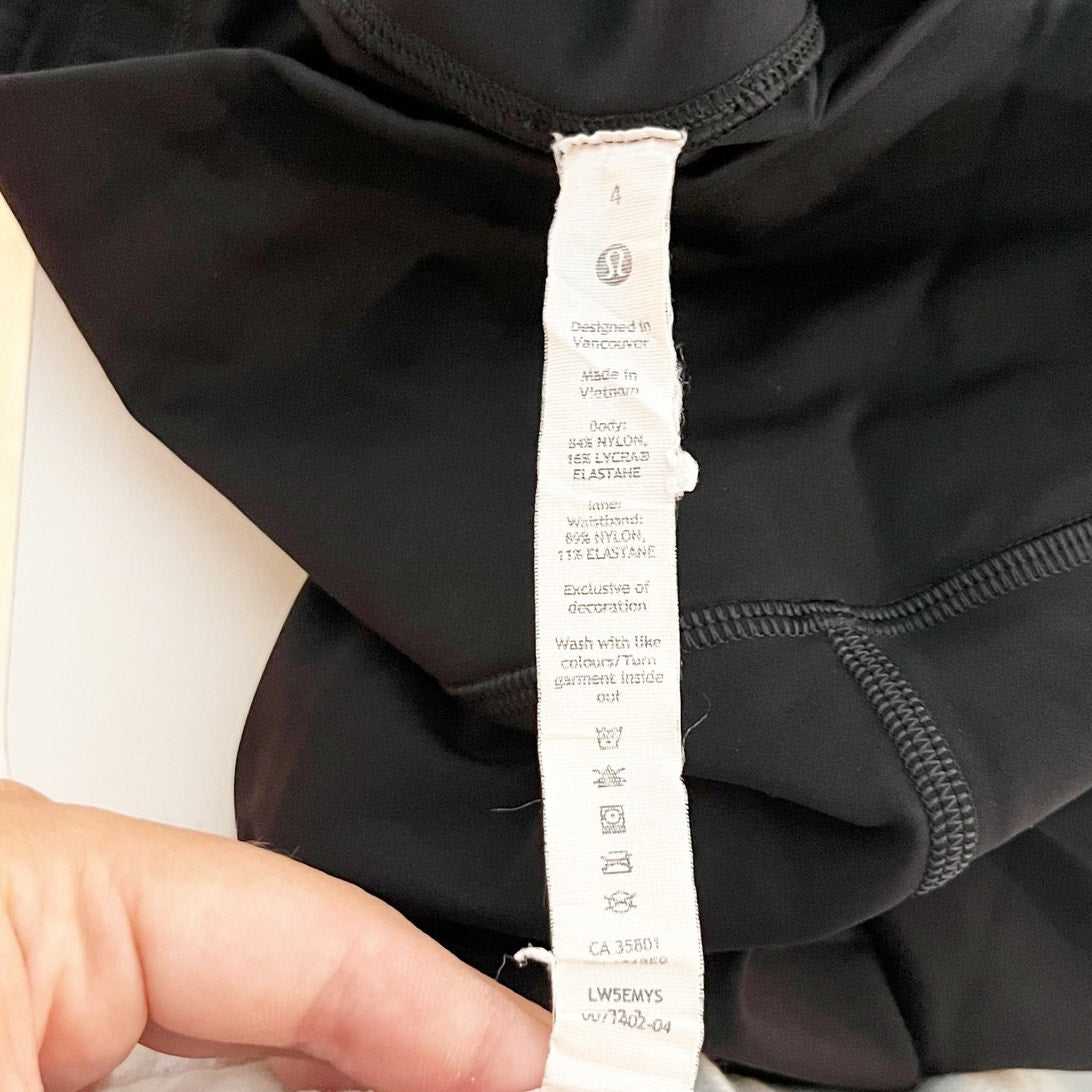Lululemon Base Pace High-Rise Reflective Tight Leggings 25" Black 4