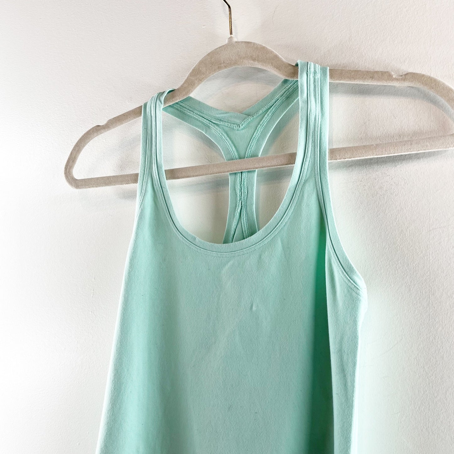 Lululemon Cool Racerback Tank Top Heathered Menthol Green 6