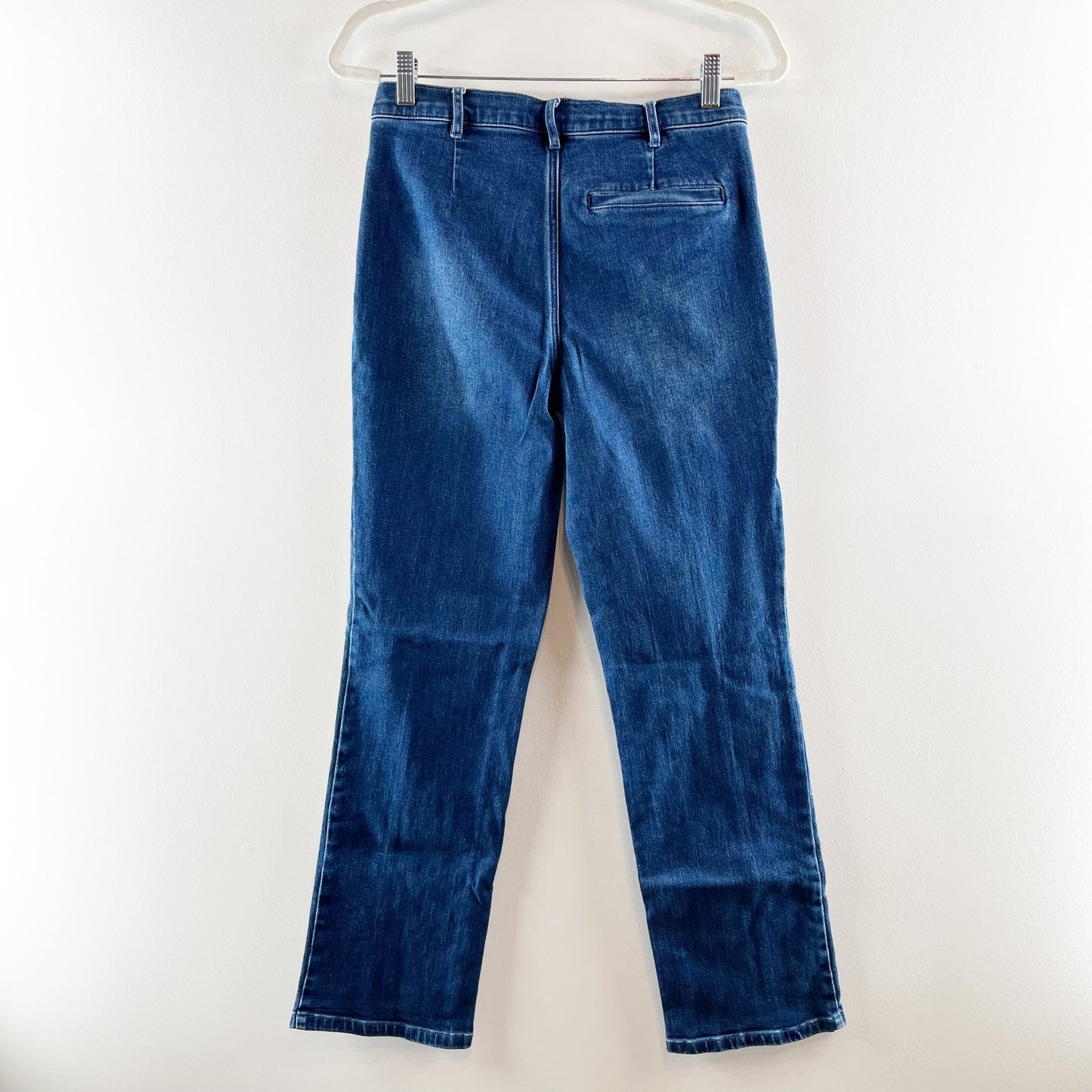 J. Mclaughlin High Rise Seamed Front Emmie Bootcut Jeans Dark Wash Blue 4