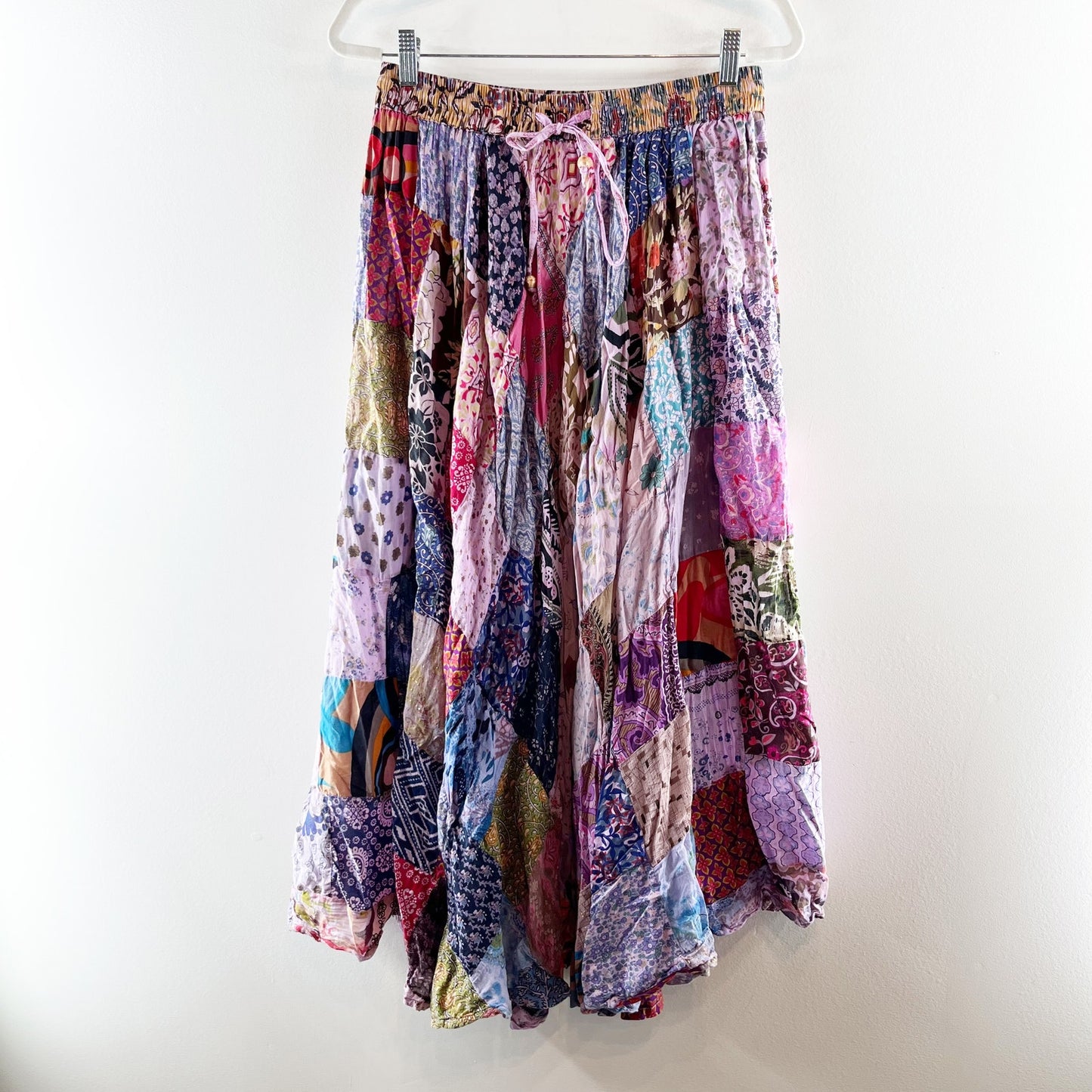 Gypsy Rose Made From The Earth Wear In Peace Bohemian Maxi Skirt Pink Medium