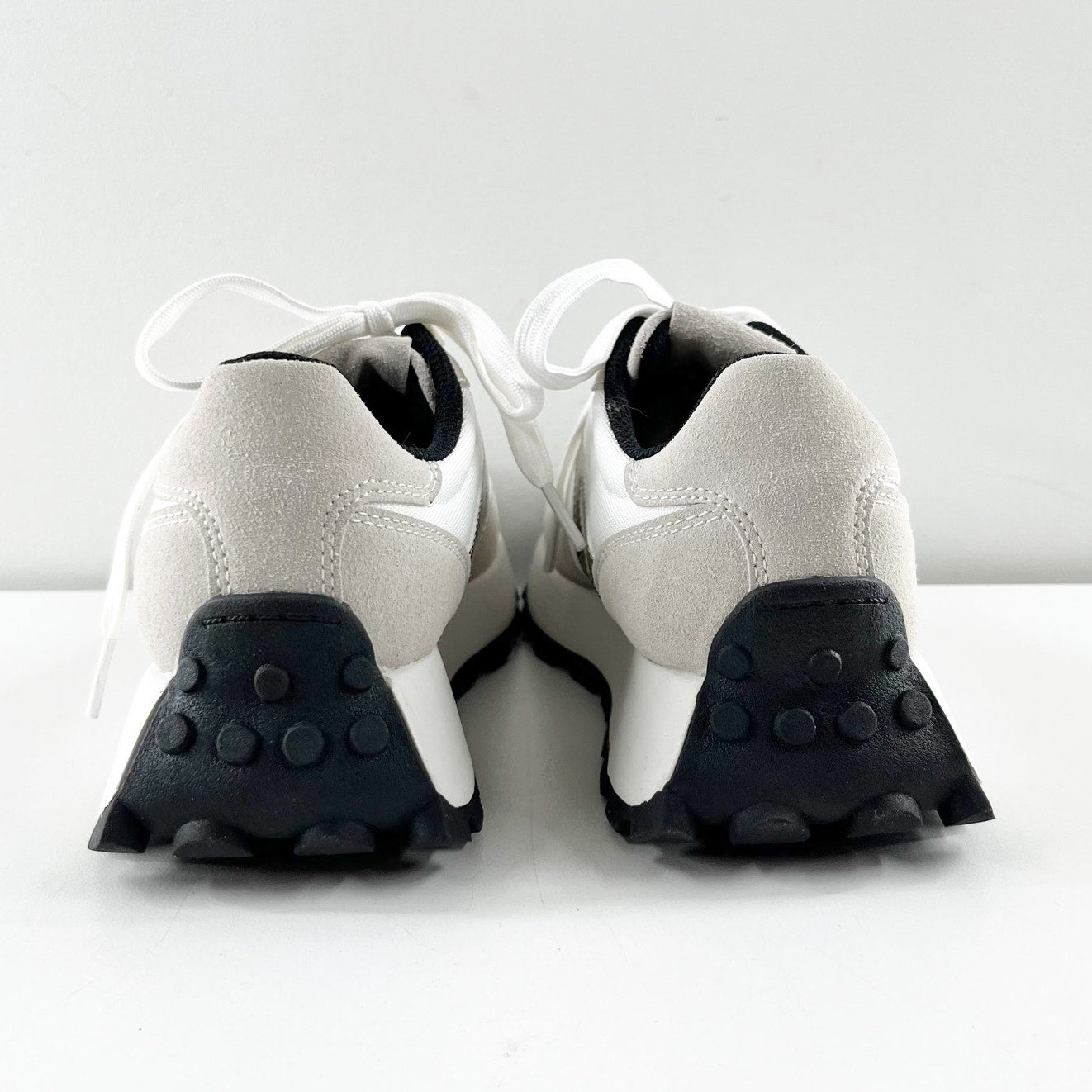 Lucky Step Fashion Trainers Sneakers Leopard White Gray 6