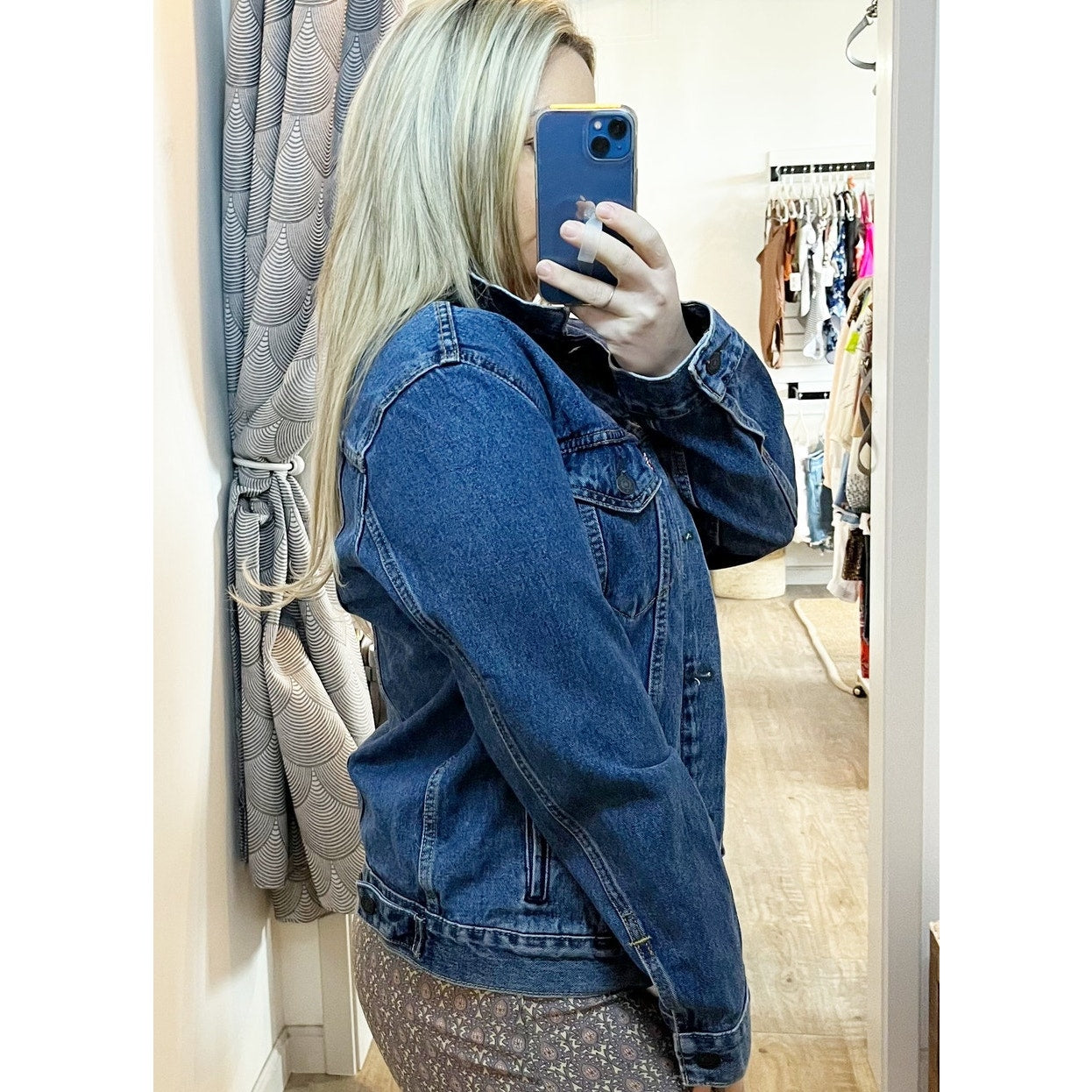 Levi's Denim Button-Front Original 90s Trucker Jacket Cool The Drama Blue Medium