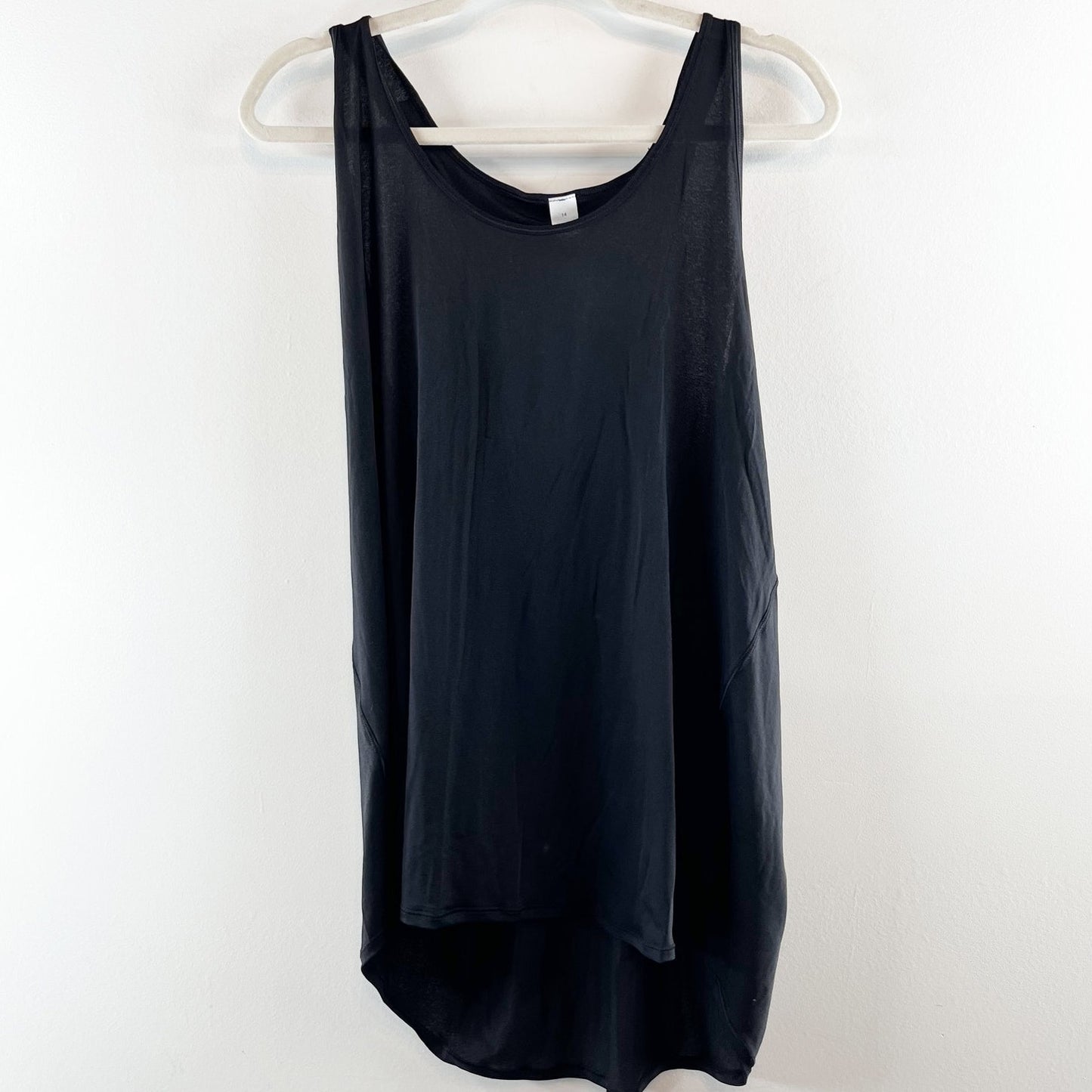 Lululemon Essential Tank Top Pleated Jersey Black 14