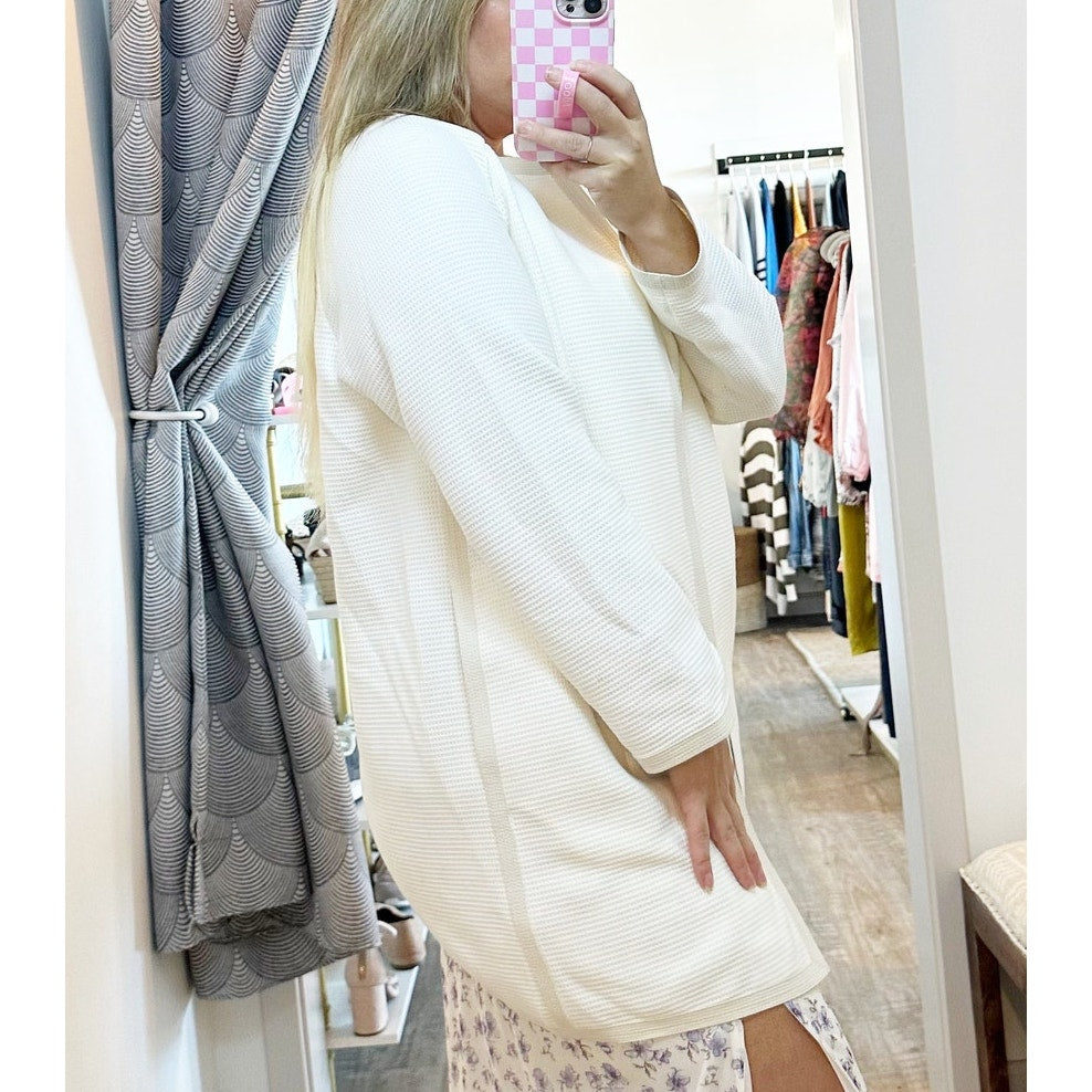 Lafayette 148 New York Long Sleeve Open Waffle Knit Jacket Blazer White Small