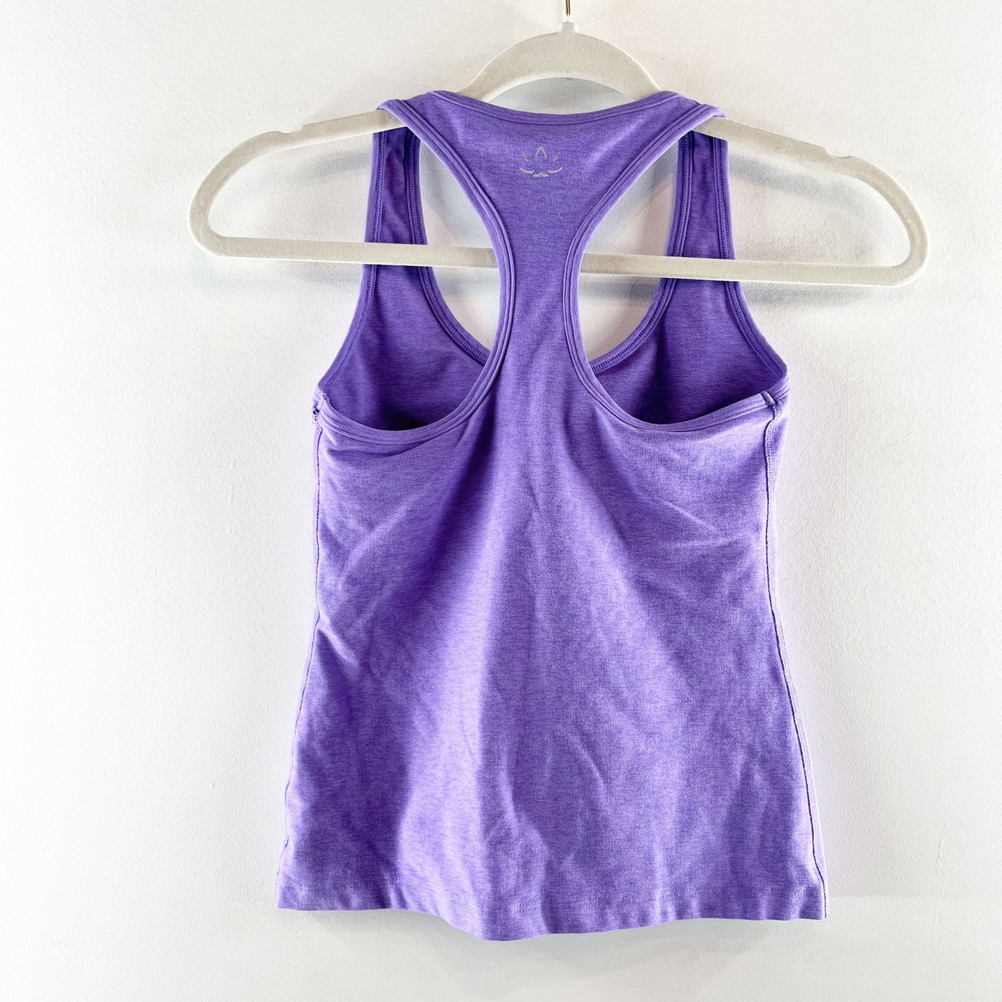 Beyond Yoga Spacedye Step Up Racerback Tank Top Indigo Heather Purple XS