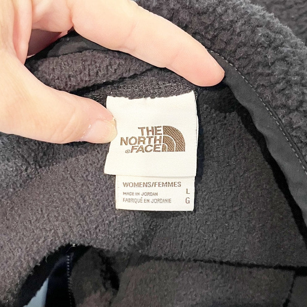 The North Face Full Zip Fleece Sherpa Vest Black Large