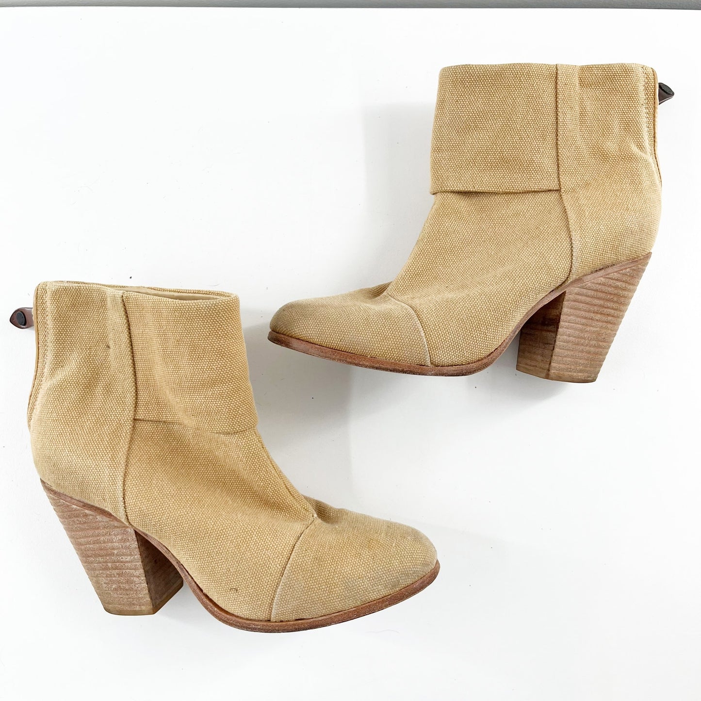 Rag & Bone Classic Newbury Ankle Booties Iron Tan 9