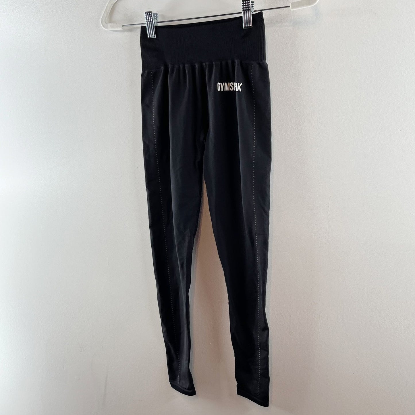 Gymshark Breeze Lightweight Pull On High Rise Seamless Tights Leggings Black
