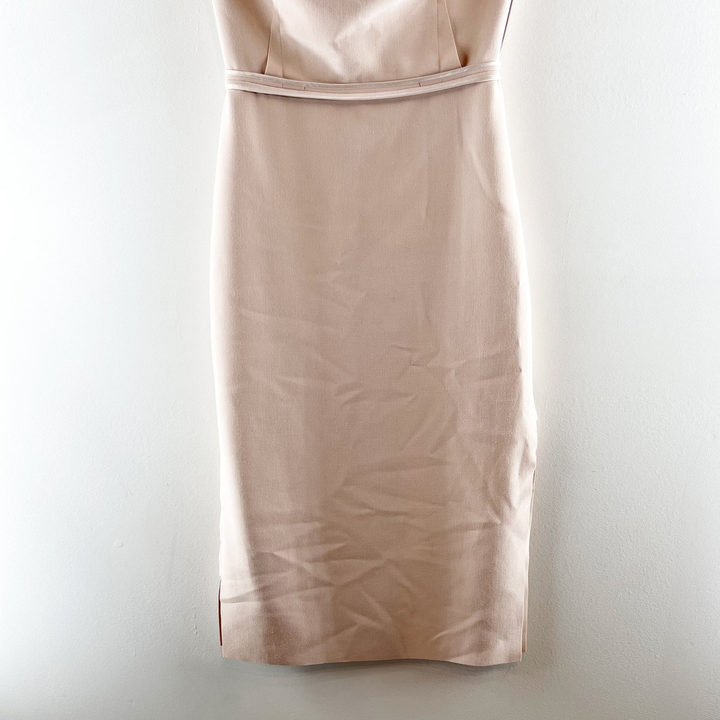 Elizabeth and James Sierra Strapless Pencil Midi Dress Blush Pink 2