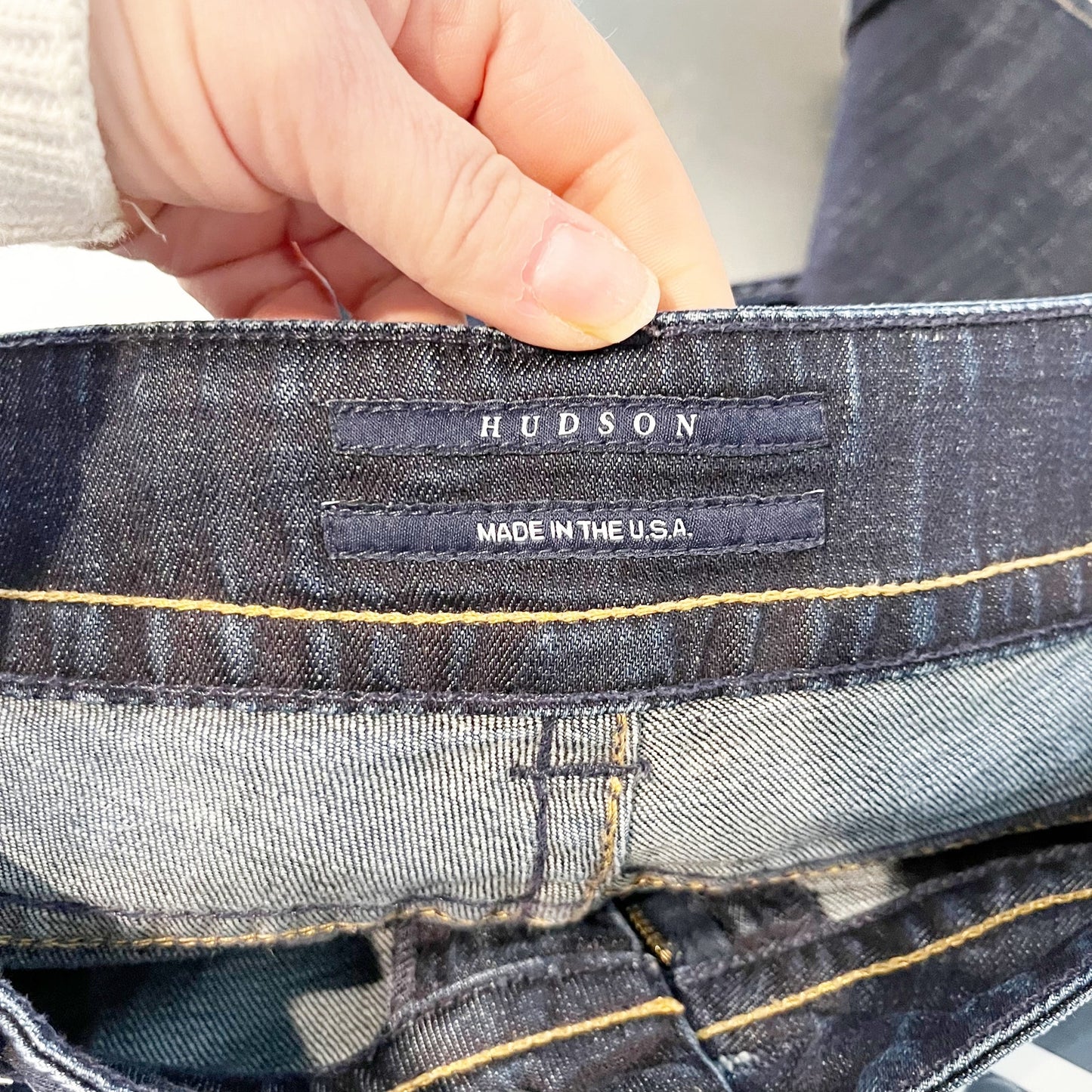 Hudson Double Button Front Denim Mid Rise Bootcut Jeans Blue 30 / 10