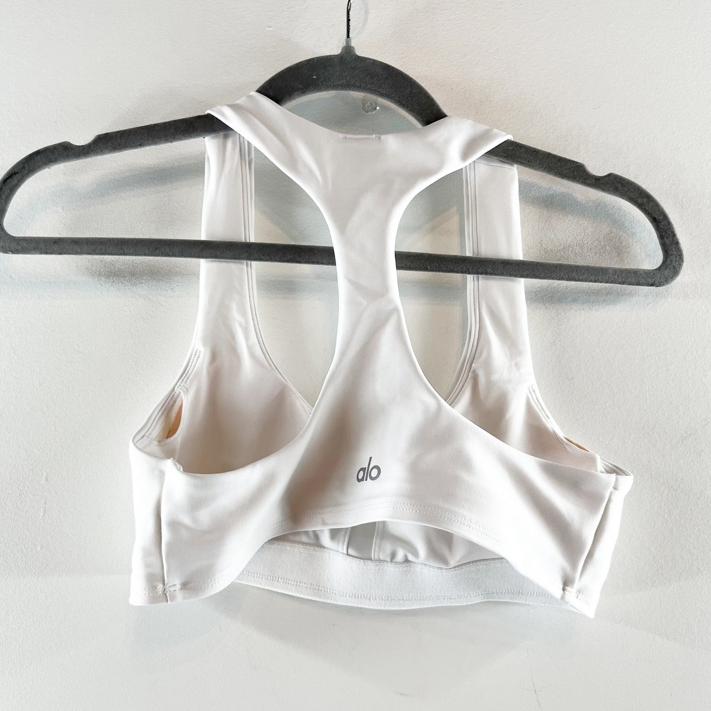 Alo Airlift Advantage Racerback Sports Bra White Small
