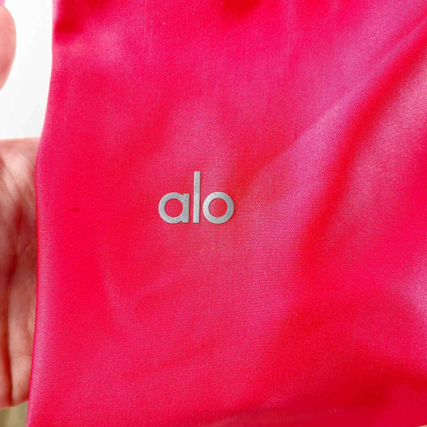Alo Airlift High Rise 7/8 Leggings Pants Lipstick Red Pink Small