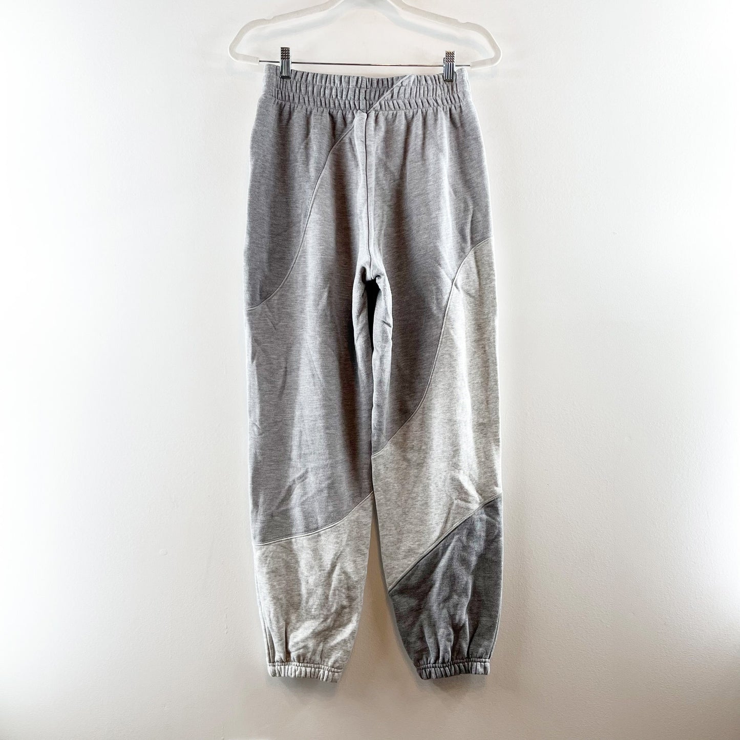 Alo Yoga Make Waves High Rise Jogger Sweatpants Gray Heather XXS