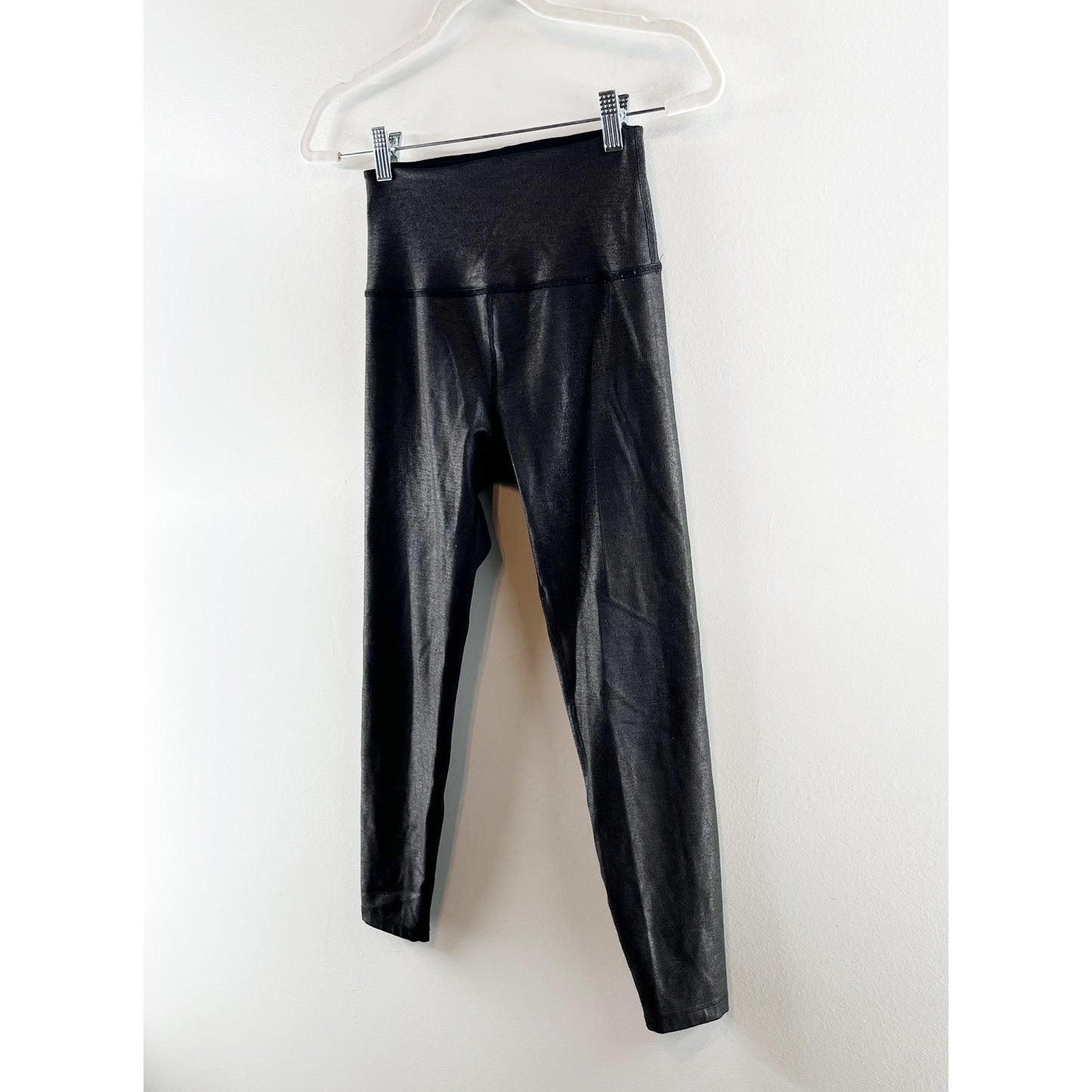 Beyond Yoga High Waisted Midi Leggings Foil Black Medium