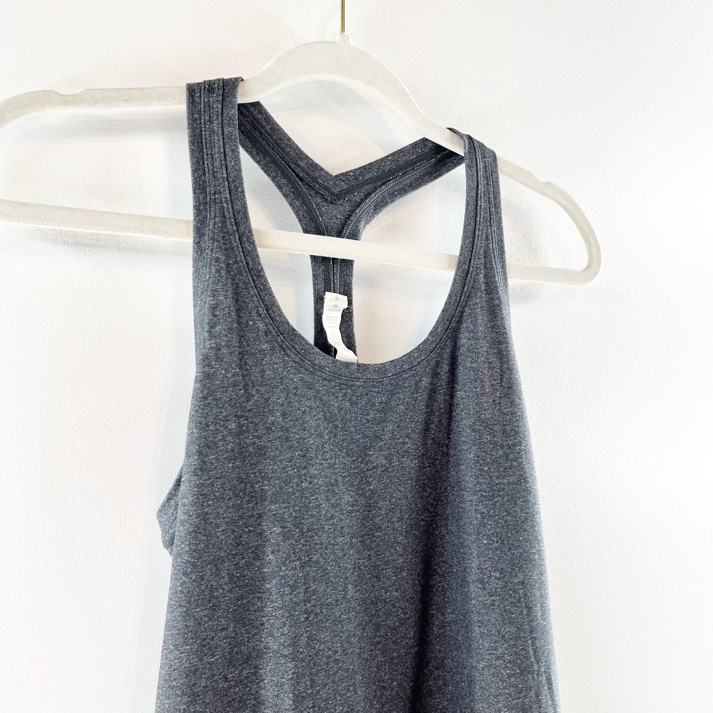 Lululemon Cool Racerback Sleeveless Scoopneck Tank Top Gray 8