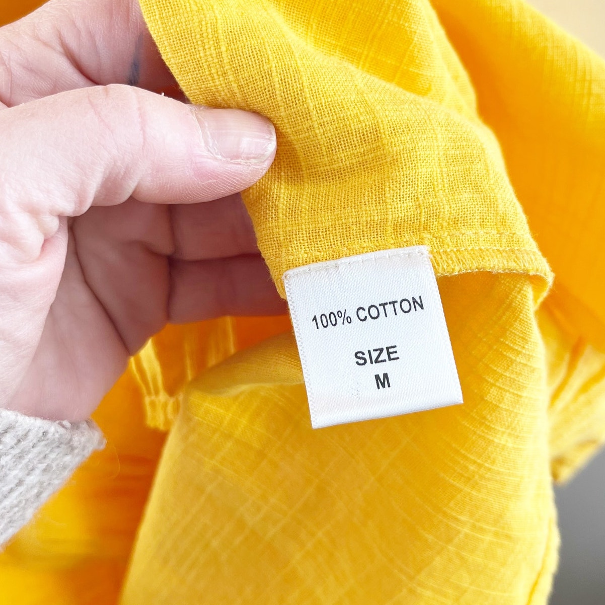 by Iris Sleeveless Cotton Tiered Swing Babydoll Midi Dress Yellow Medium