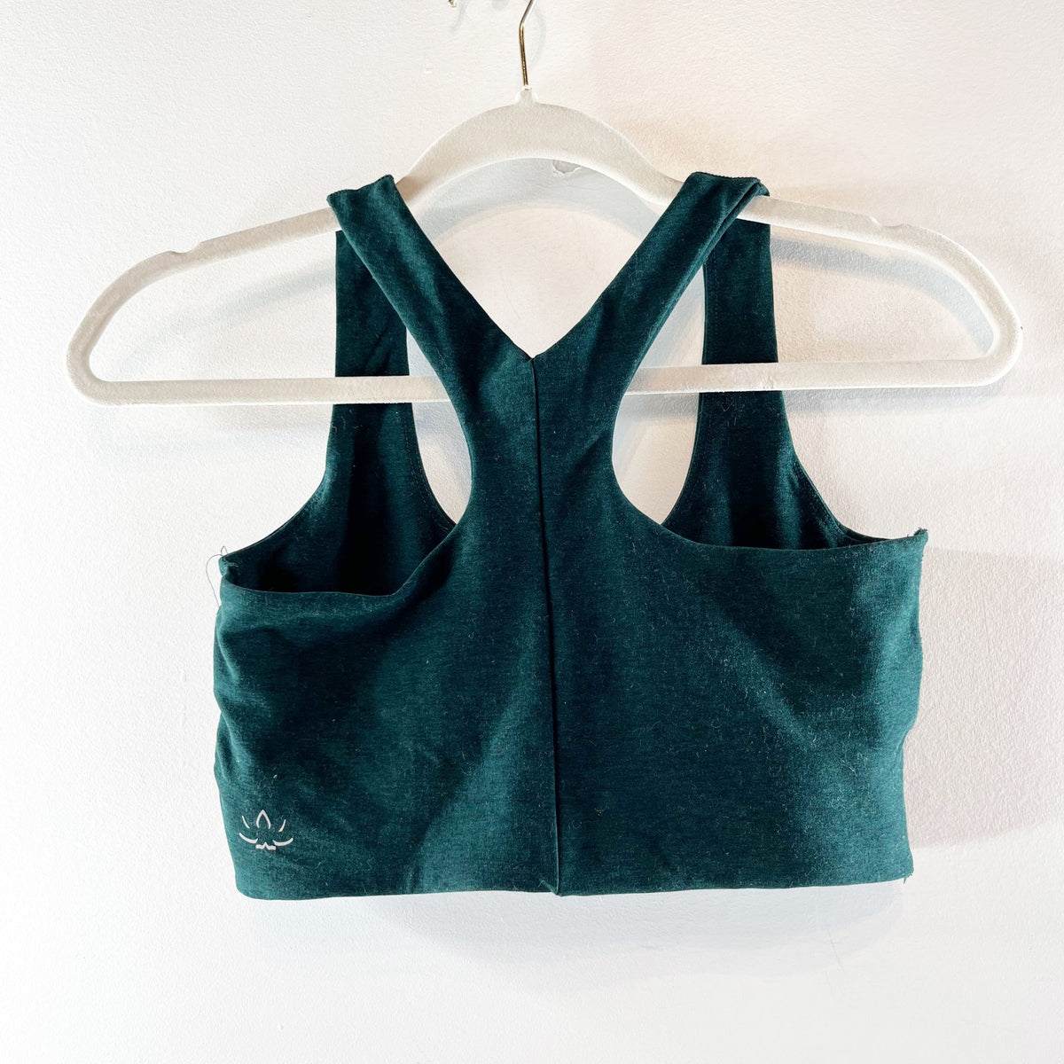 Beyond Yoga Spacedye Simplicity Long Line Bra Dark Spruce Green Heather Small