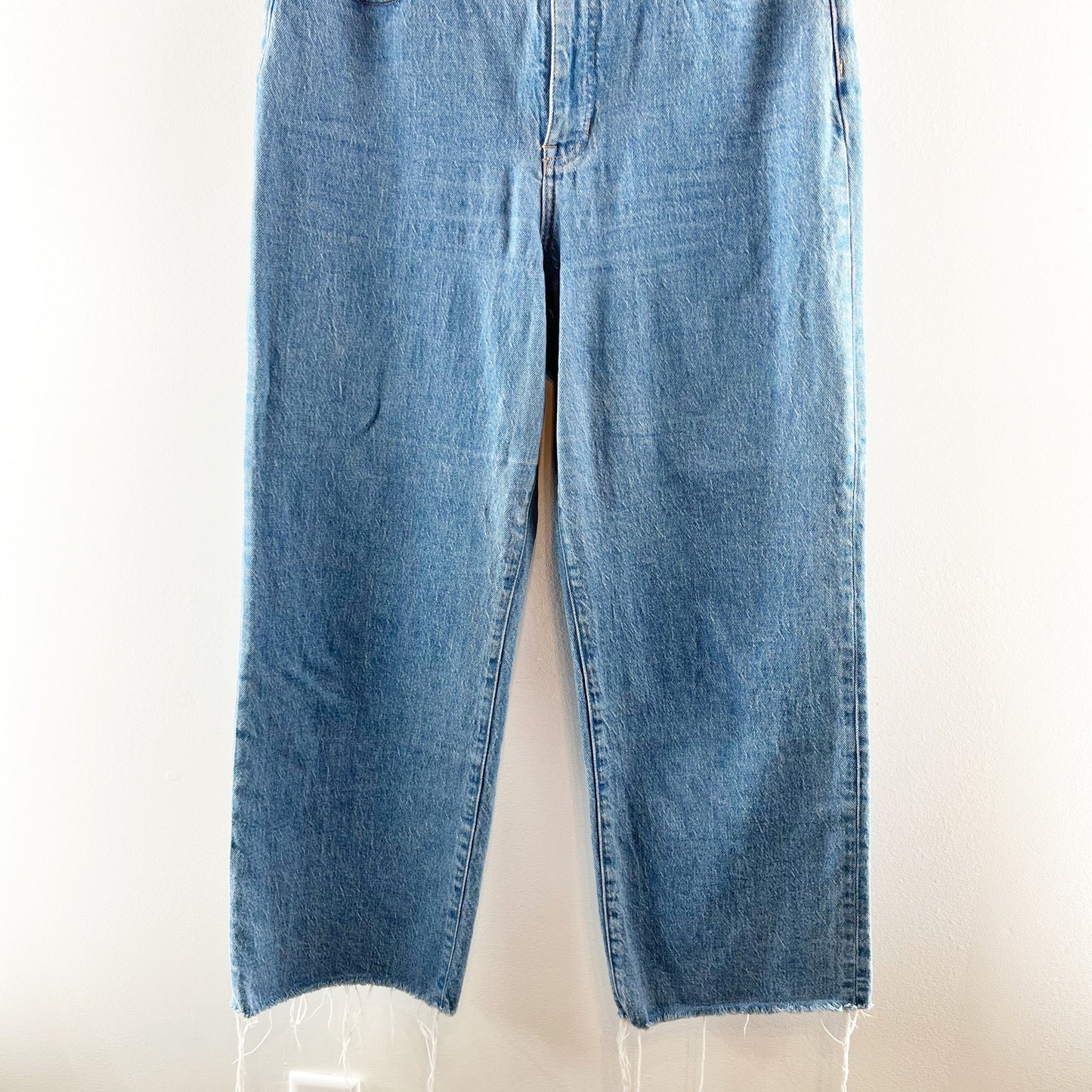 J. Crew Slim High Rise Wide Leg Jeans Light Indigo Wash Blue 30 / 10