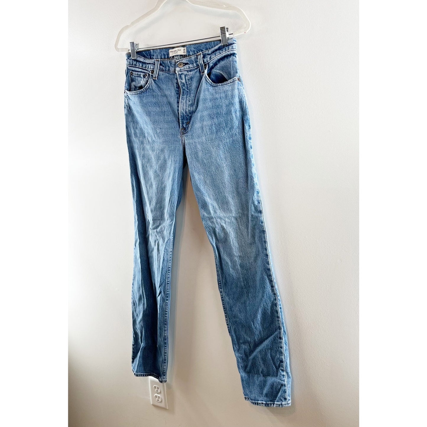 Abercrombie & Fitch 90's Straight Ultra High Rise Jeans Blue 6 Long