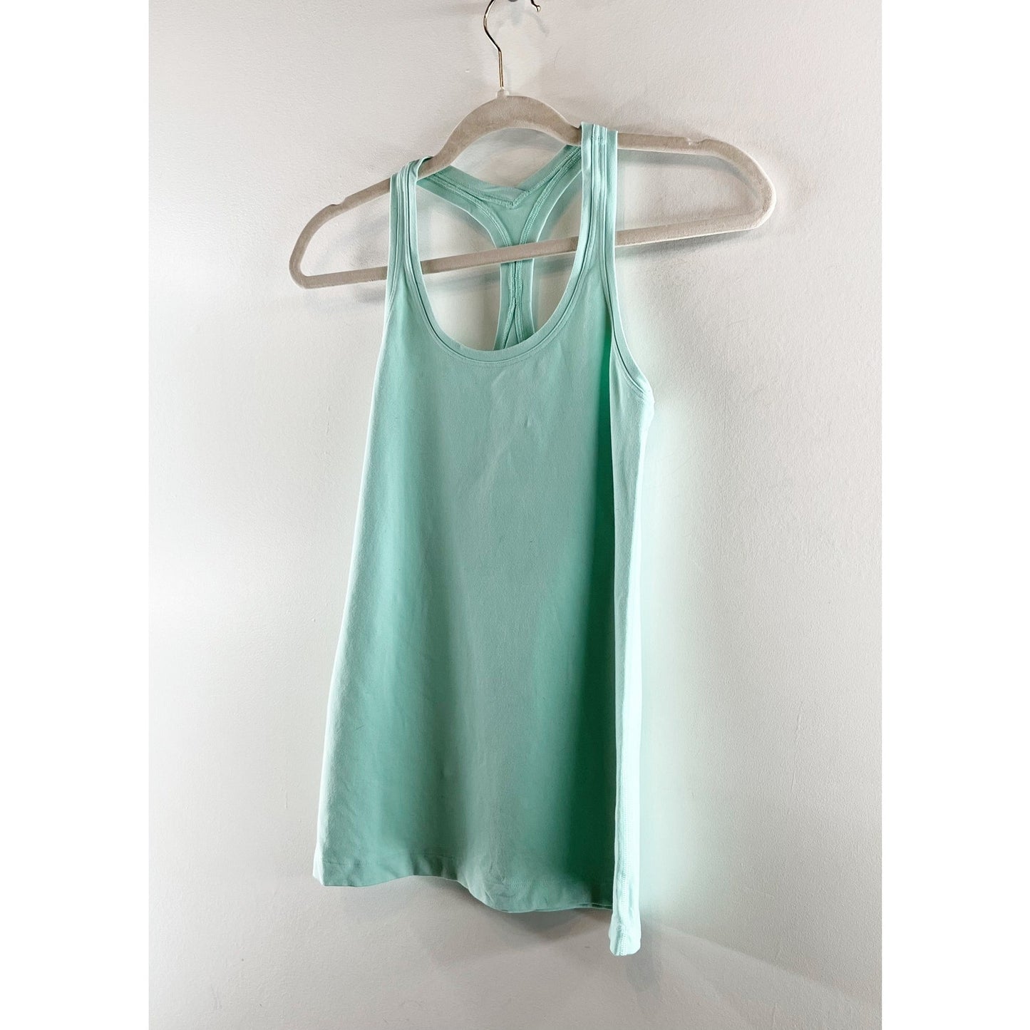 Lululemon Cool Racerback Tank Top Heathered Menthol Green 6