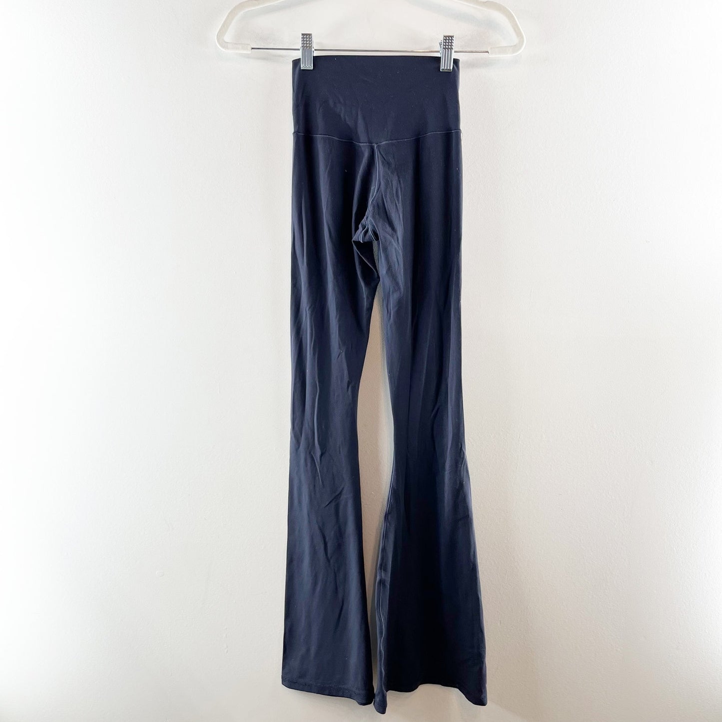 Aerie Offline High Rise Crossover Flare Leg Leggings Yoga Pants Navy Blue Small