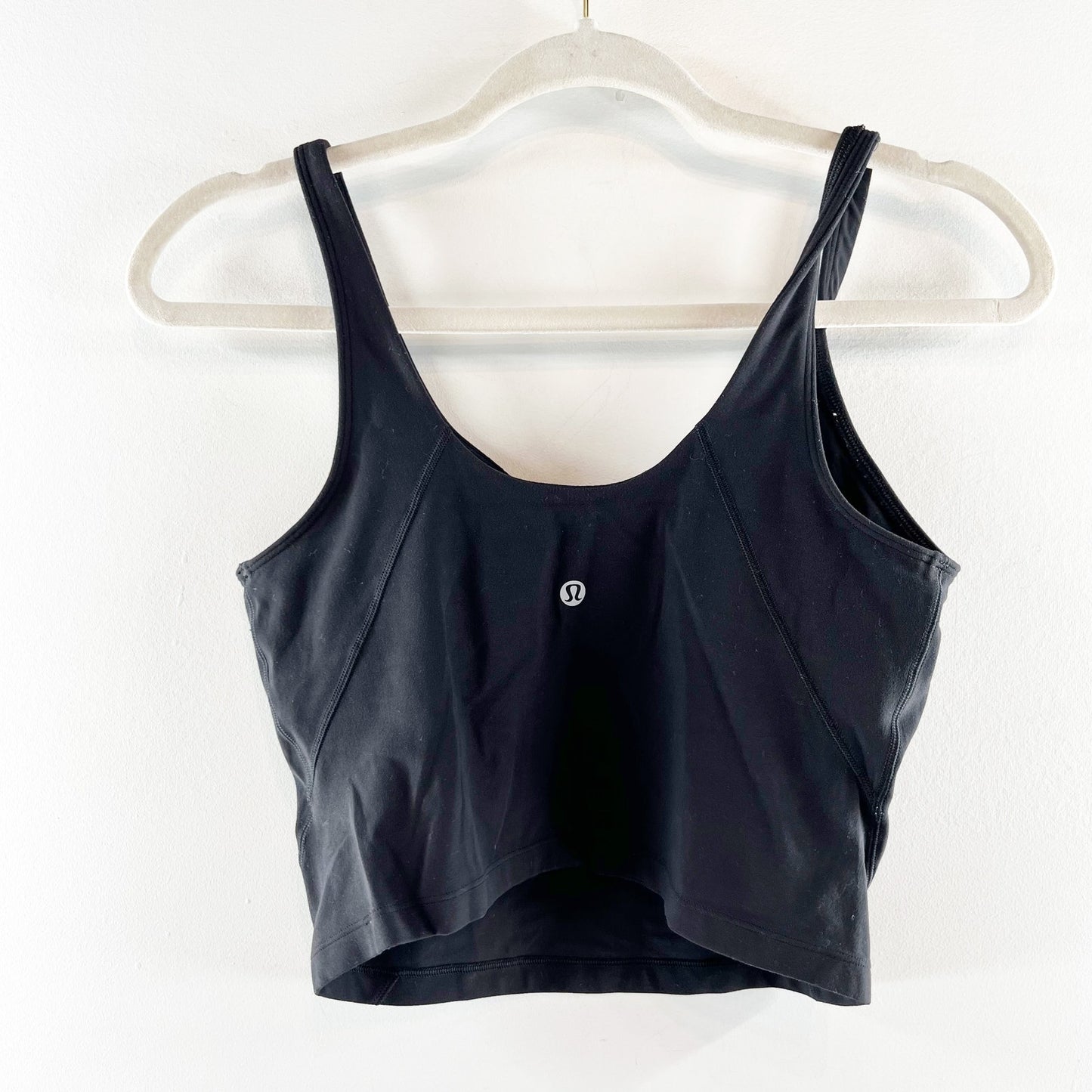 Lululemon Athletica Align Sleeveless V-Neck Cropped Training Tank Top Black 8