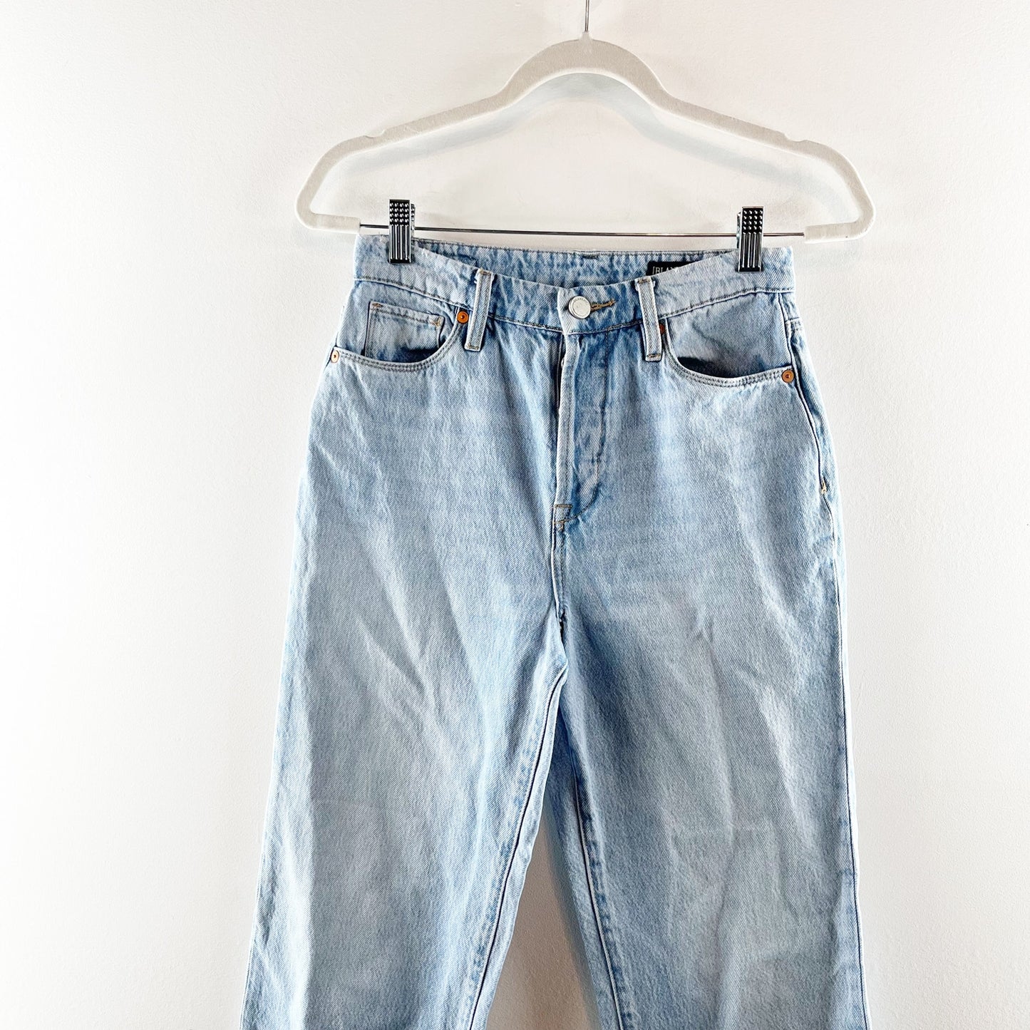 Blank NYC The Baxter Cropped High Rise Straight Leg Mom Jeans Blue 26 / 2