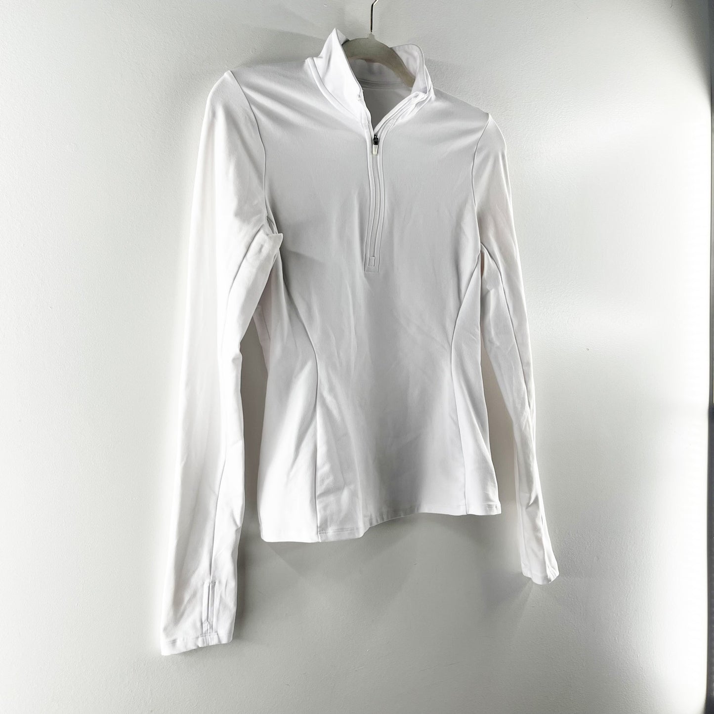 Alo Alosoft 1/2 Zip Rapid Pullover Jacket White Small