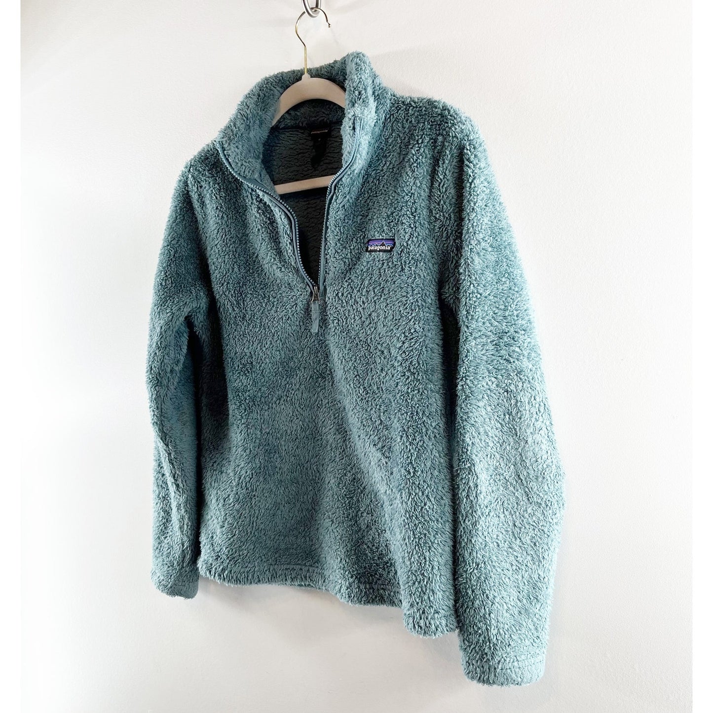 Patagonia Los Gatos 1/4 Zip Fleece Pullover Jacket Sage Green Medium