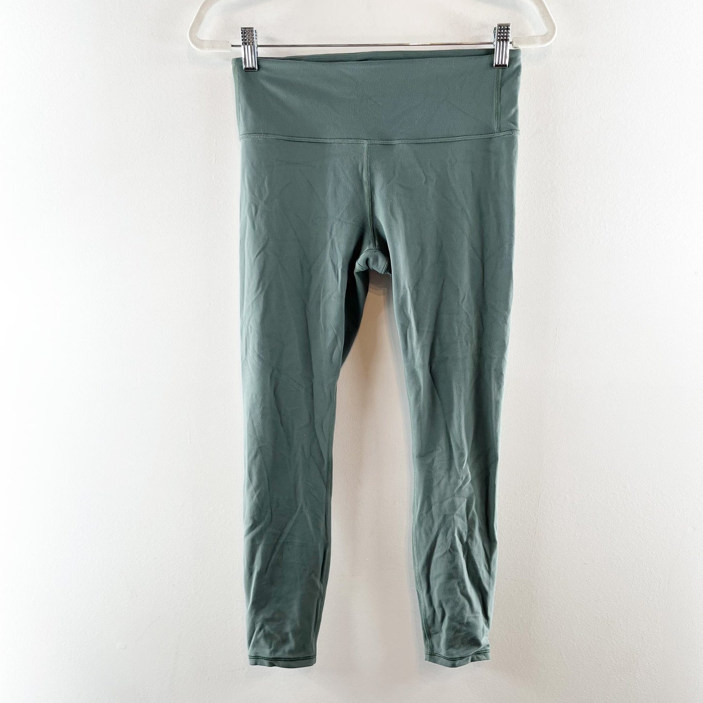 Athleta Savasana Macrame Set Sport Bra Leggings Maritime Pine Green Small