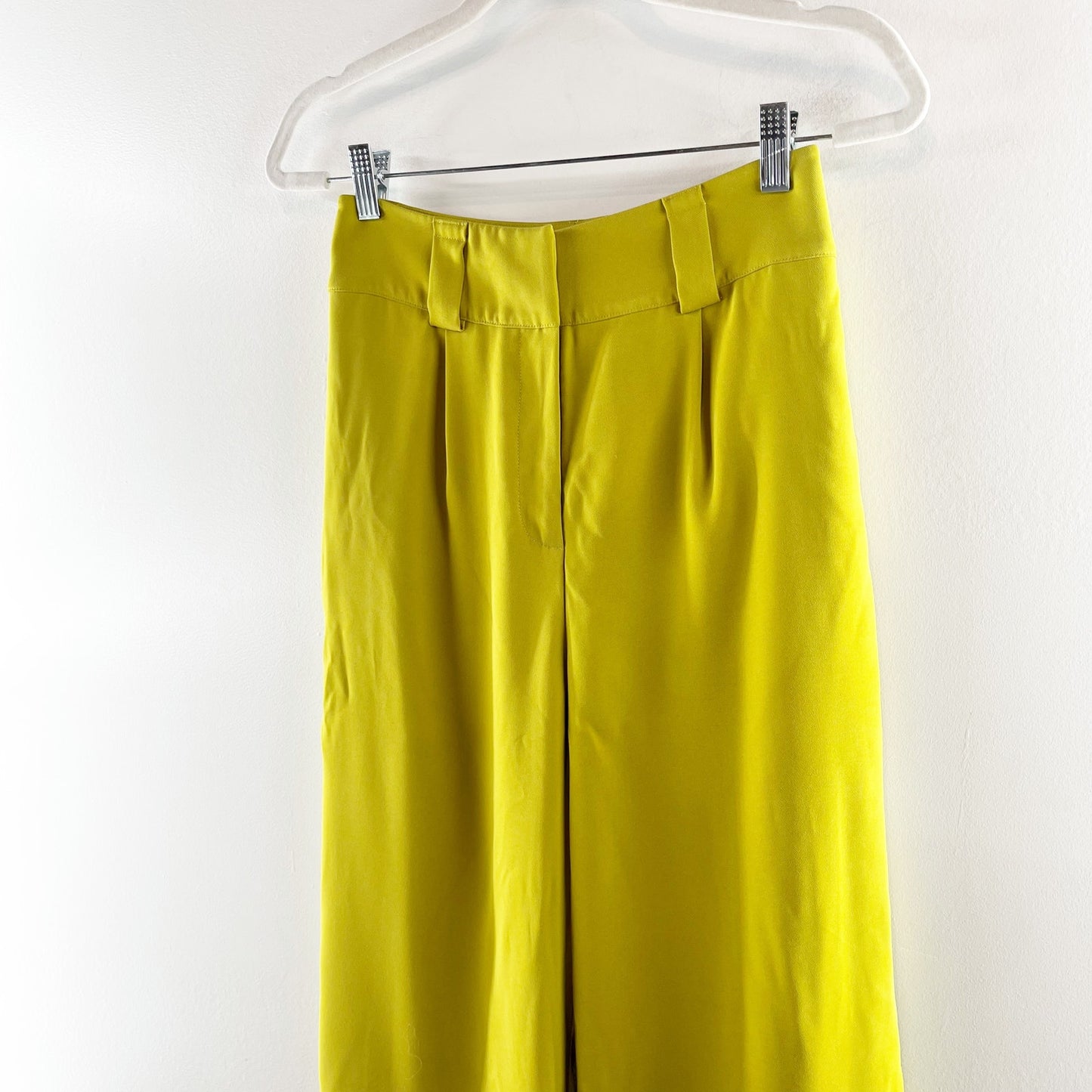 Lovers + Friends Topaz Wide Leg Trouser Pants Lime Green XS