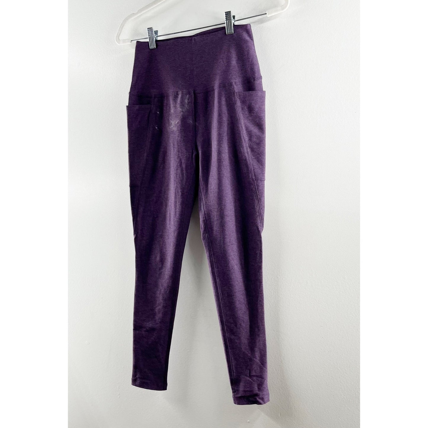 Beyond Yoga X Peloton High Rise Spacedye Side Pocket Leggings Purple Medium