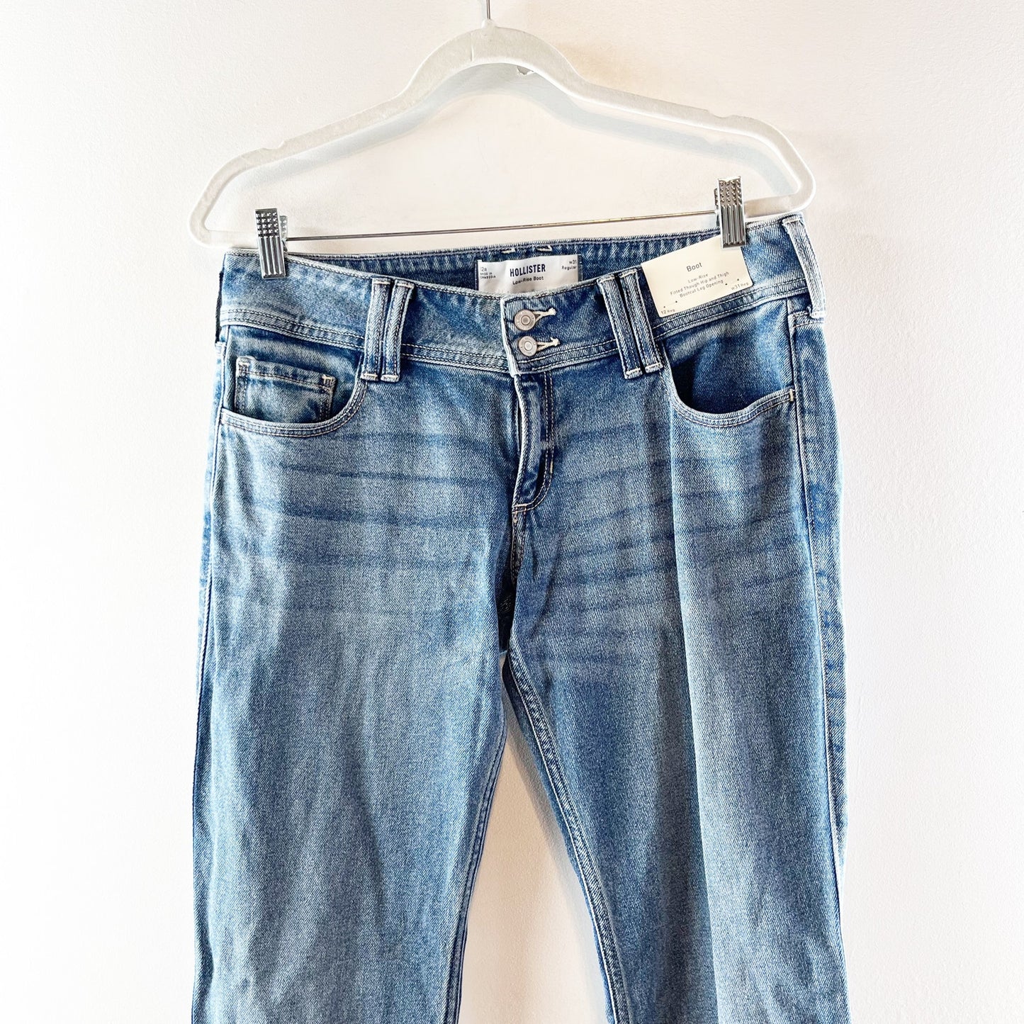 Hollister Low Rise Bootcut Y2K Jeans Blue 31 / 12