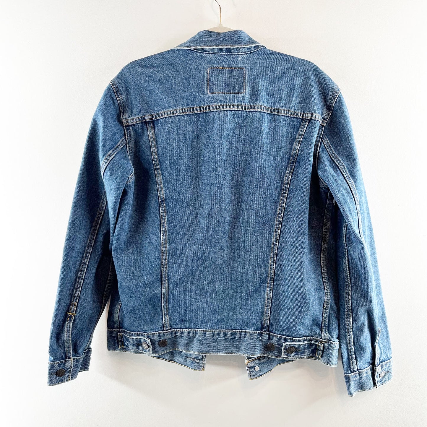 Levi's Denim Button-Front Original 90s Trucker Jacket Cool The Drama Blue Medium