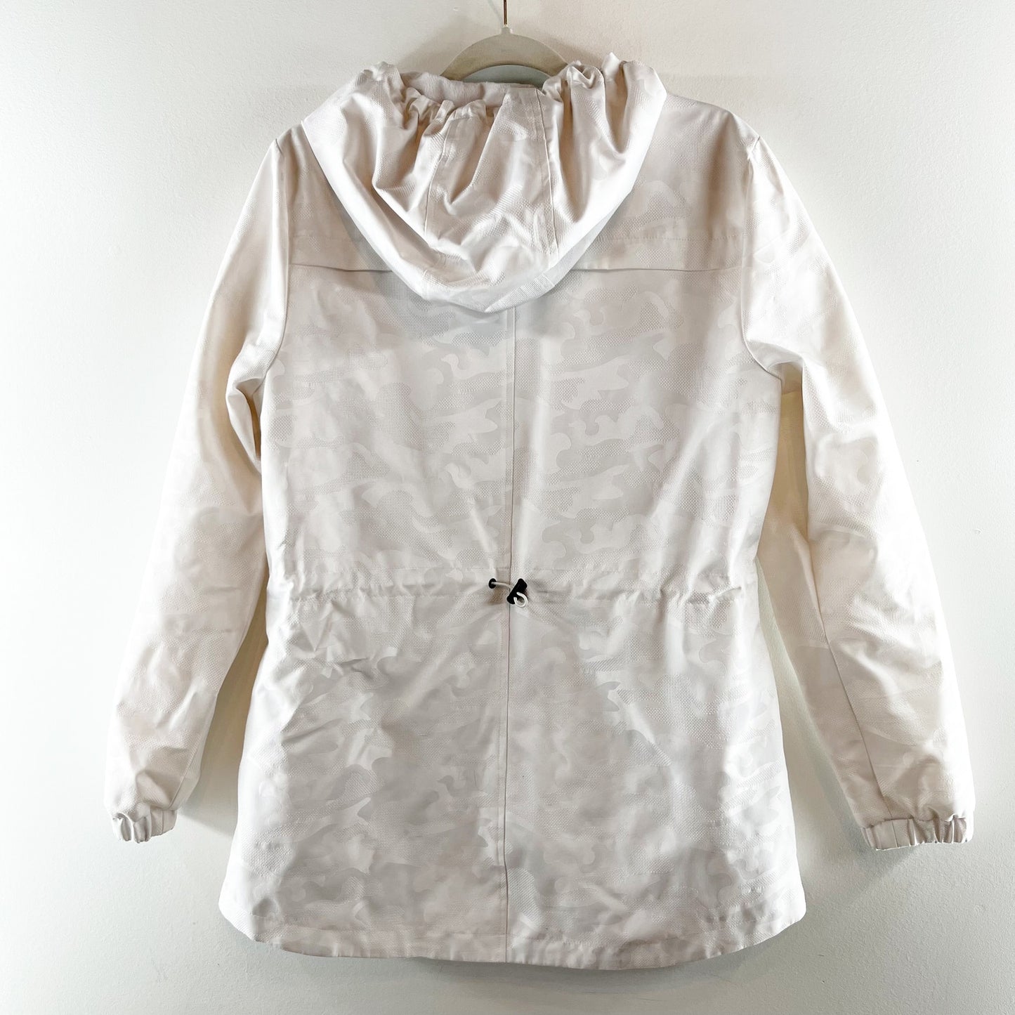 Michael Kors Long Sleeve Full Zip Lightweight Hip Length Camo White Jacket M