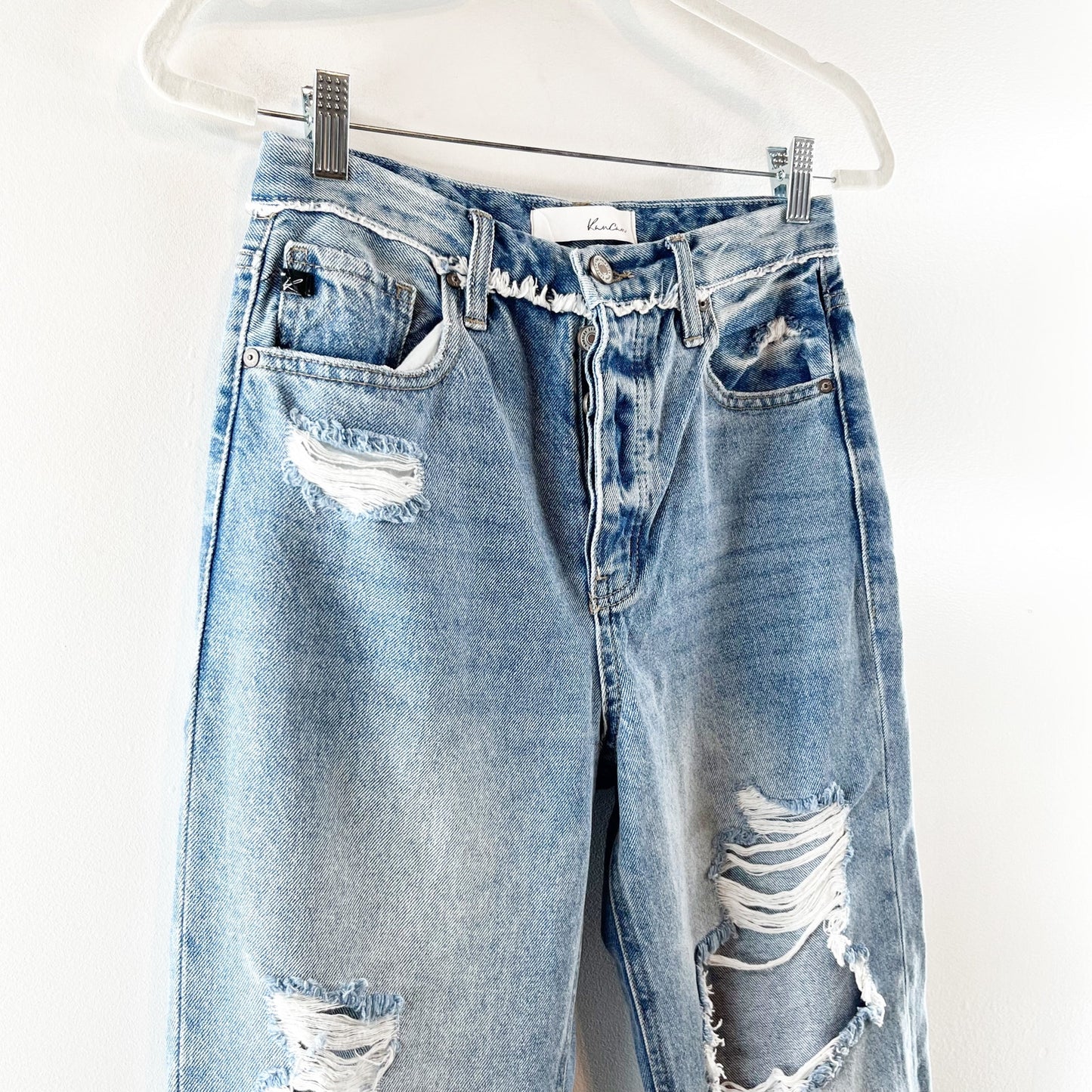 Kancan Sylvie Ultra High Rise 90's Boyfriend Jeans Blue 5 / 26