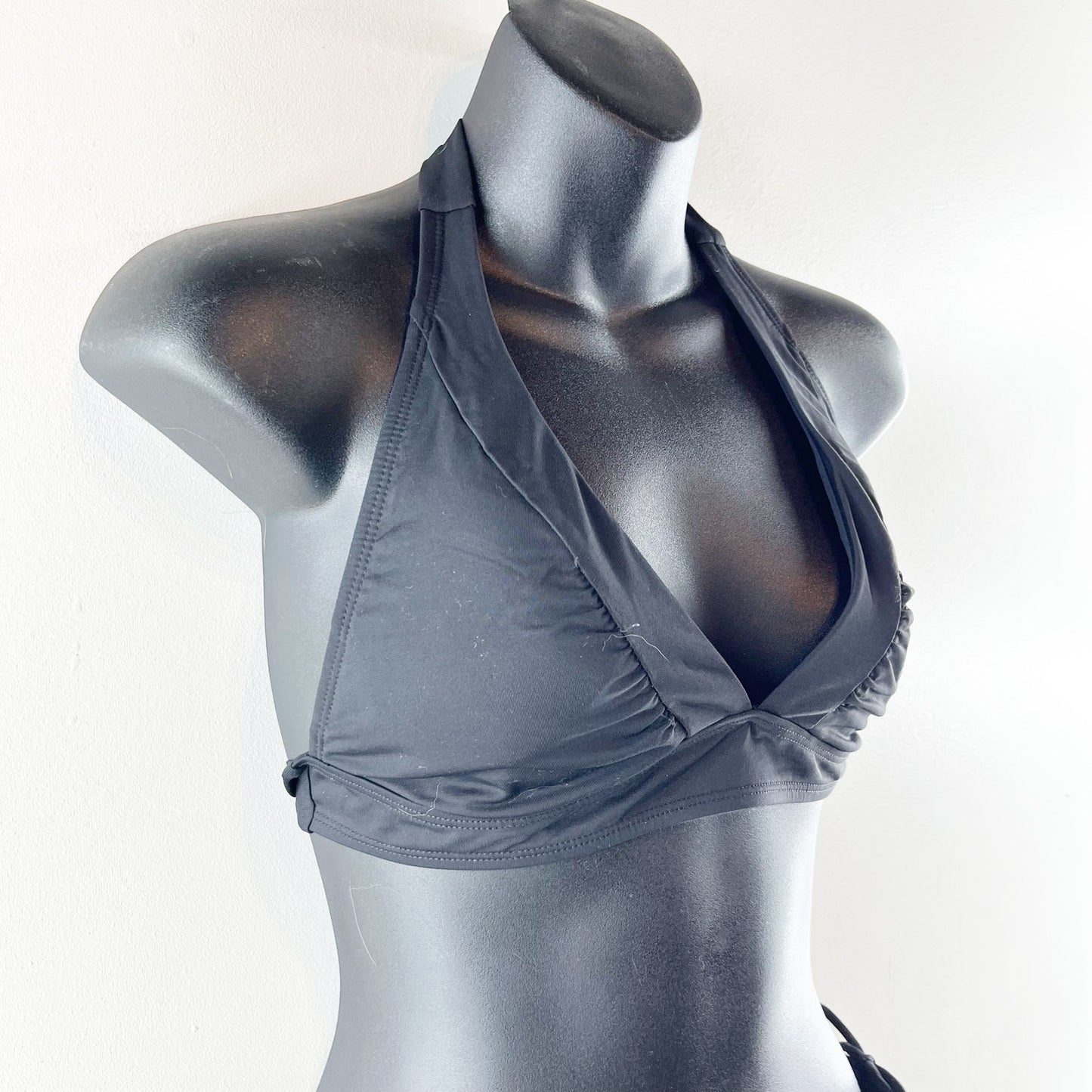 Athleta Shirrendipity Halter Bikini Top and Cinch Bottoms Black XS / Medium