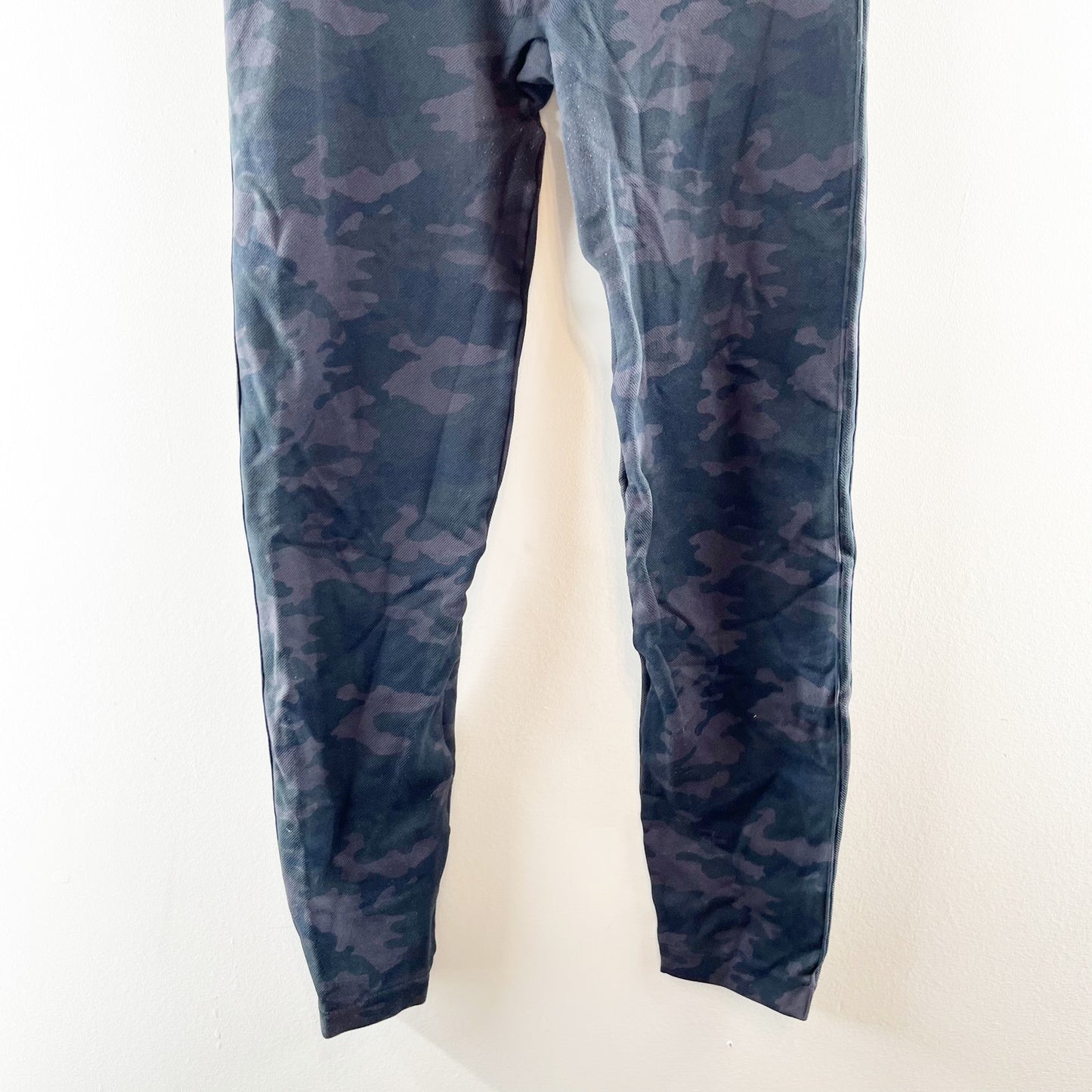 Spanx High Rise Compression Seamless Full Length Camo Leggings Blue Gray XL