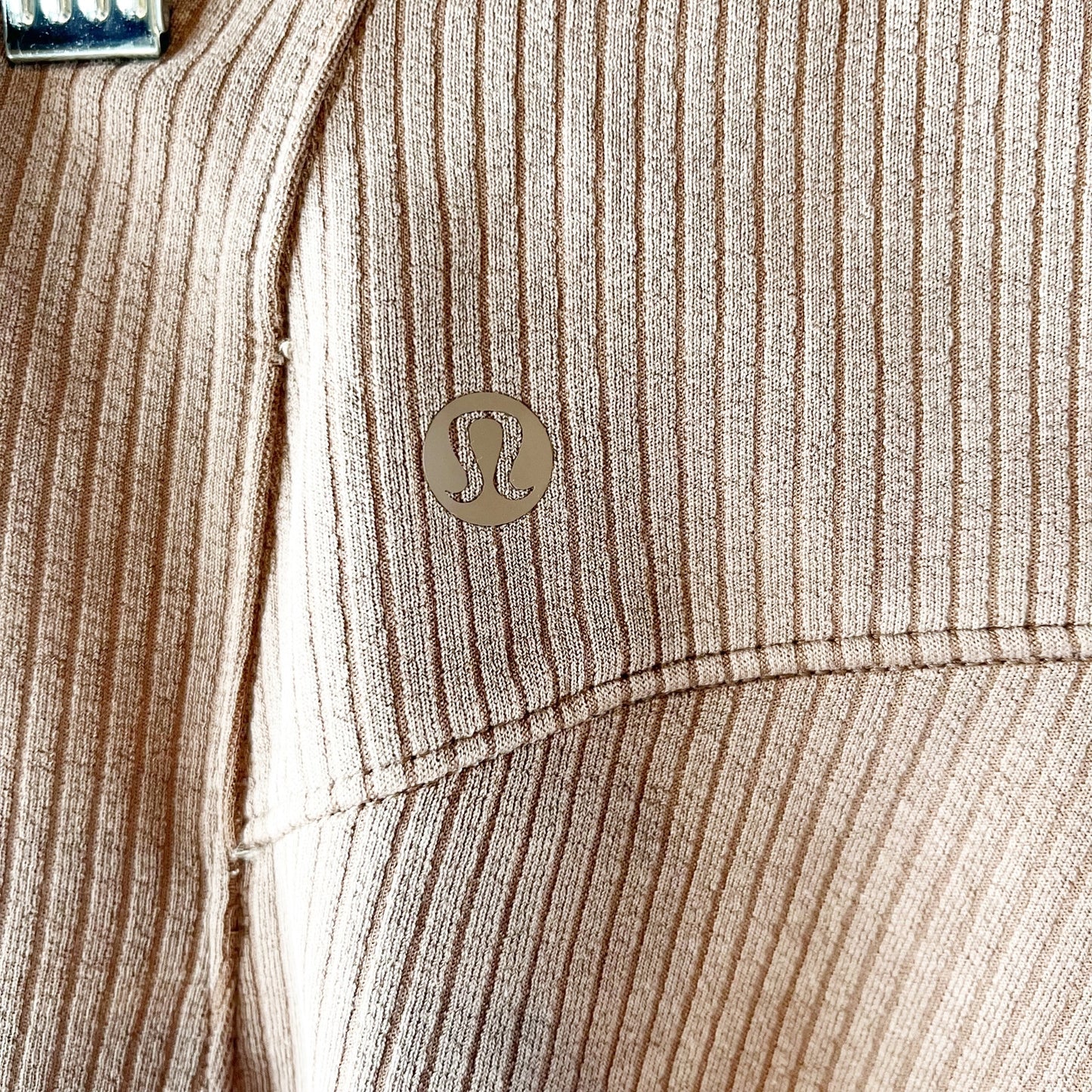Lululemon Ribbed Softstreme Zip-Leg High-Rise Cropped Pants 25" Taupetastic 4