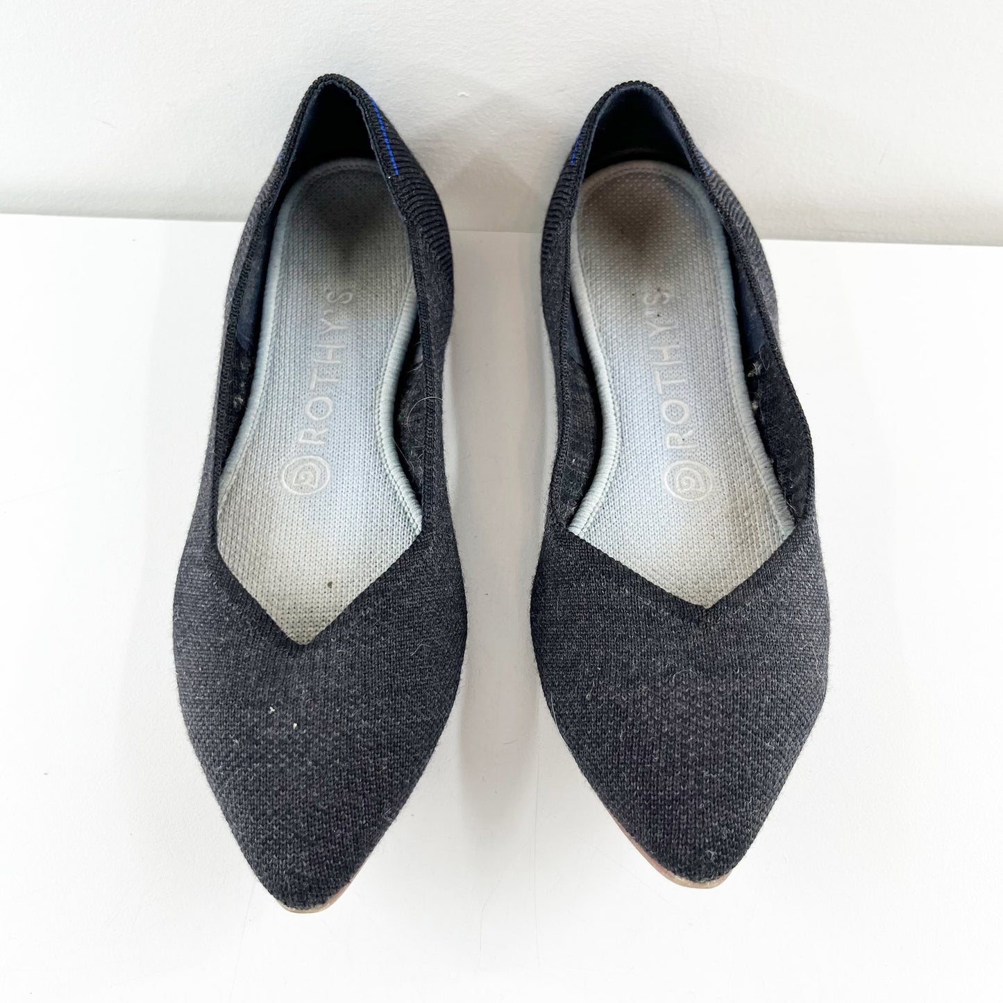 Rothy's The Point Ballet Knit Flats Gray 7