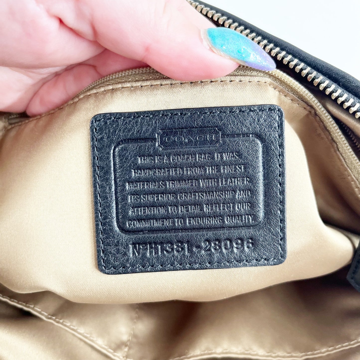 Coach Signature C Logo Madison Shoulder Tote Bag Black