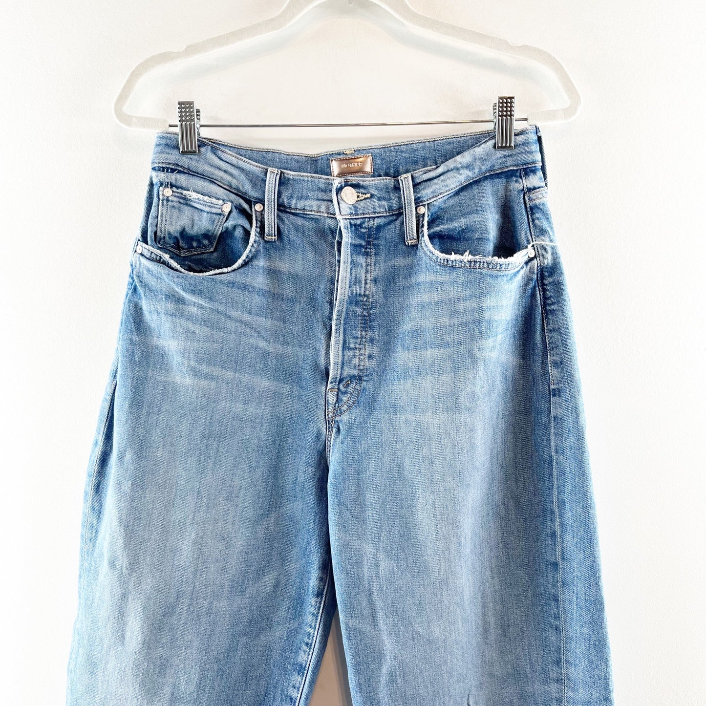 Mother The Curbside High Rise Straight Leg Ankle Jeans Secret Sister 29