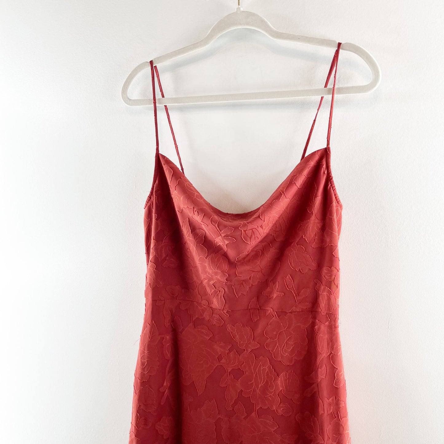 Hutch Anthropologie Kinsey Midi Slip Dress Maroon Wine Red 8
