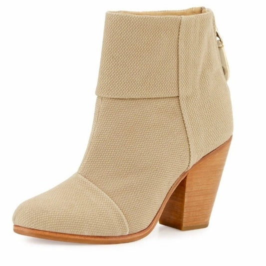 Rag & Bone Classic Newbury Ankle Booties Iron Tan 9