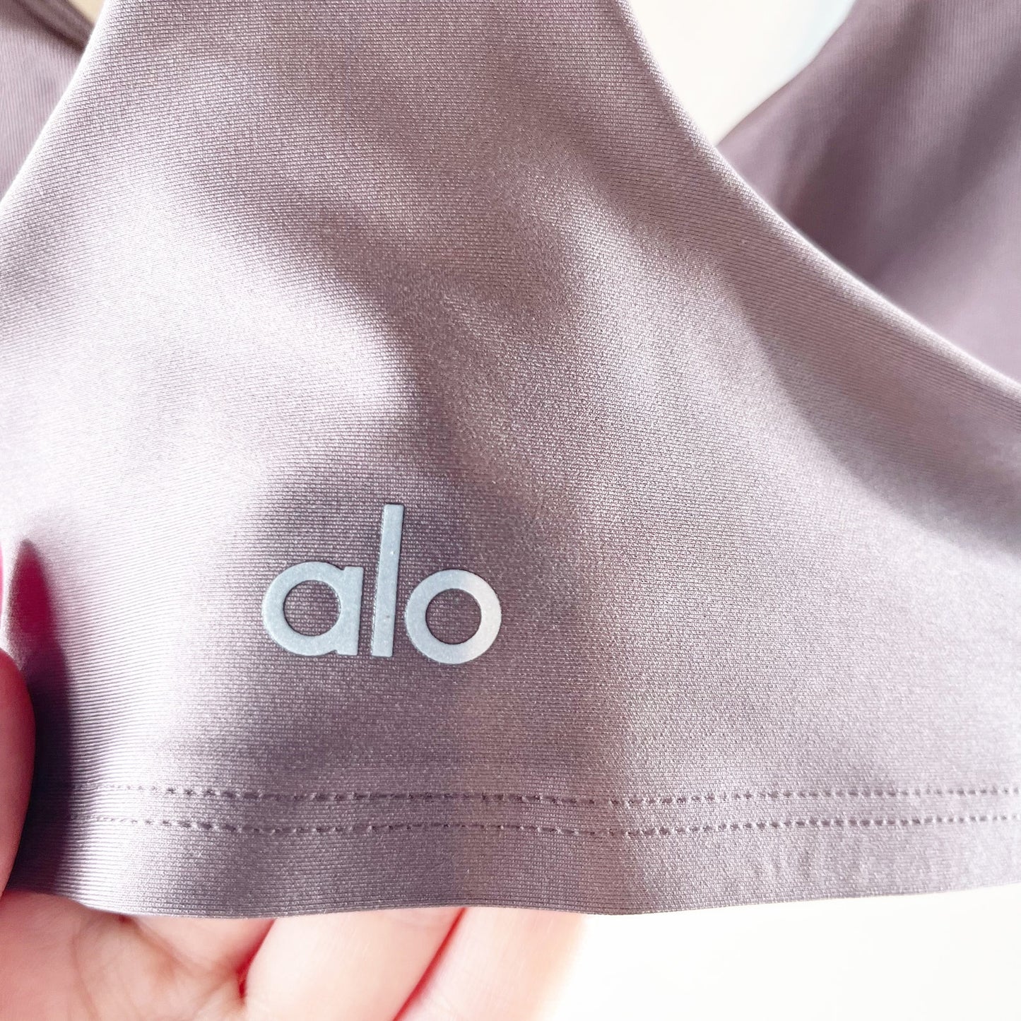 Alo Airlift Advantage Racerback Sports Bra Raisinette Purple Small